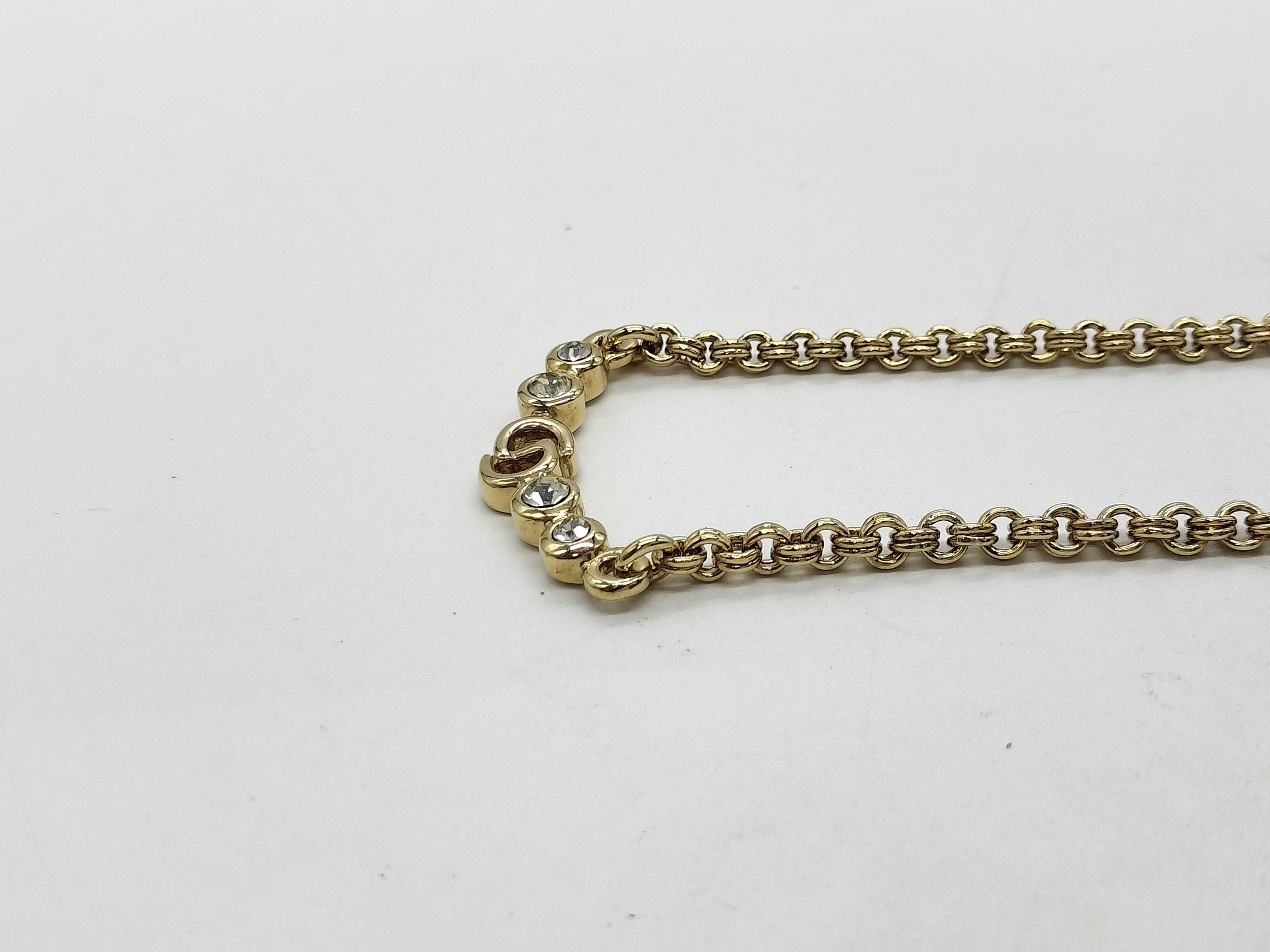 logo gold necklace — view 3