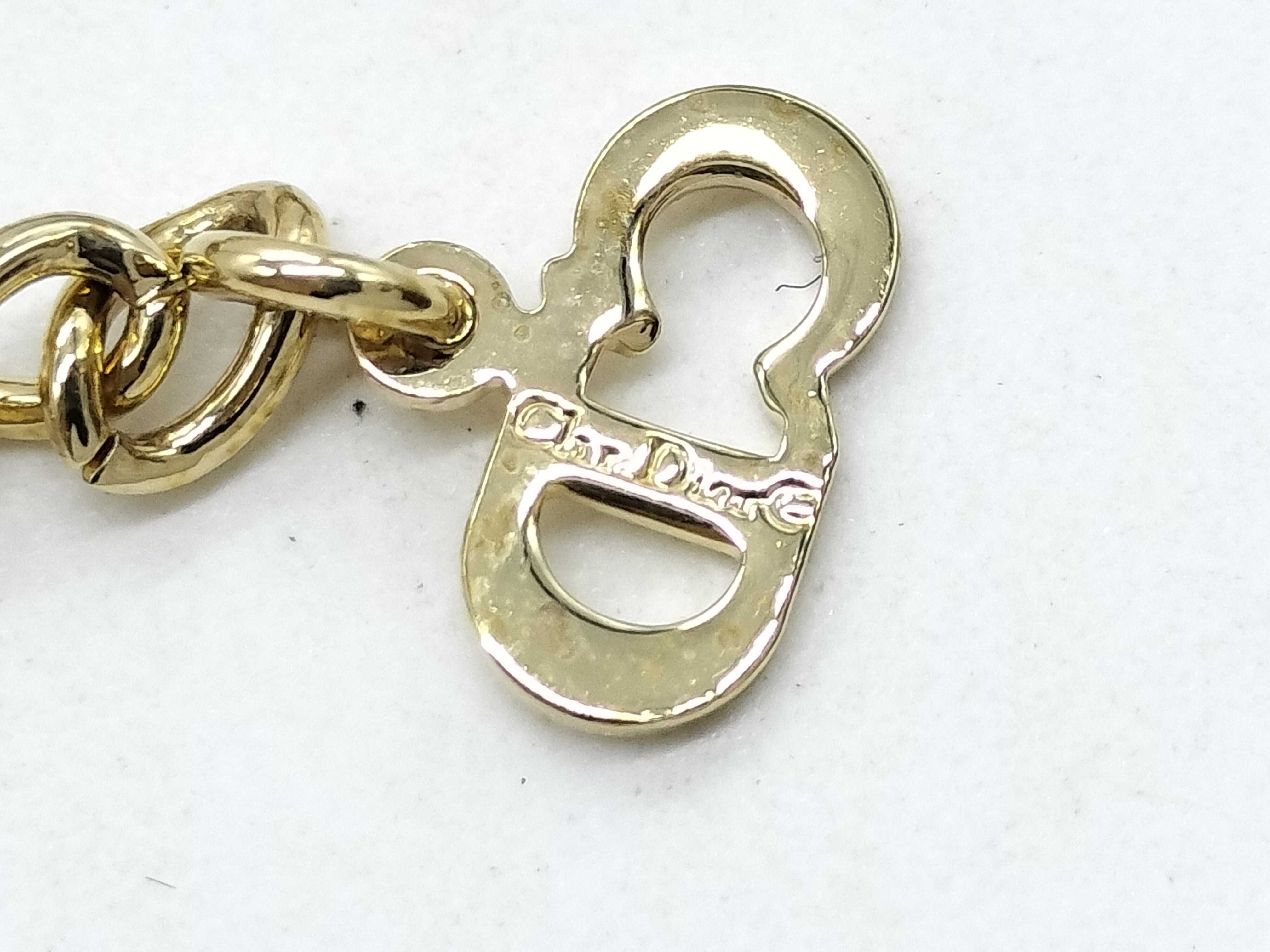 logo gold necklace — view 5