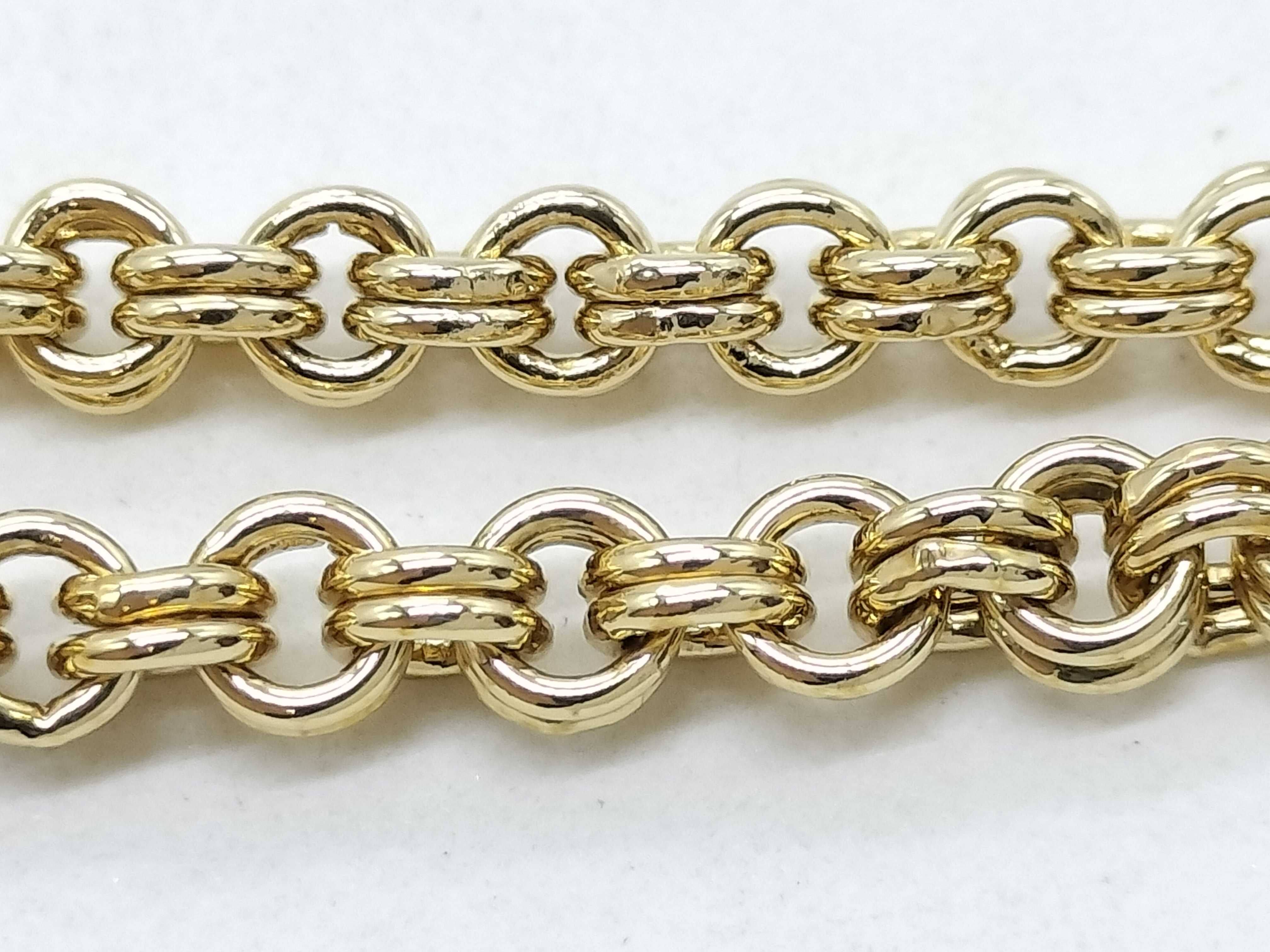 logo gold necklace — view 8