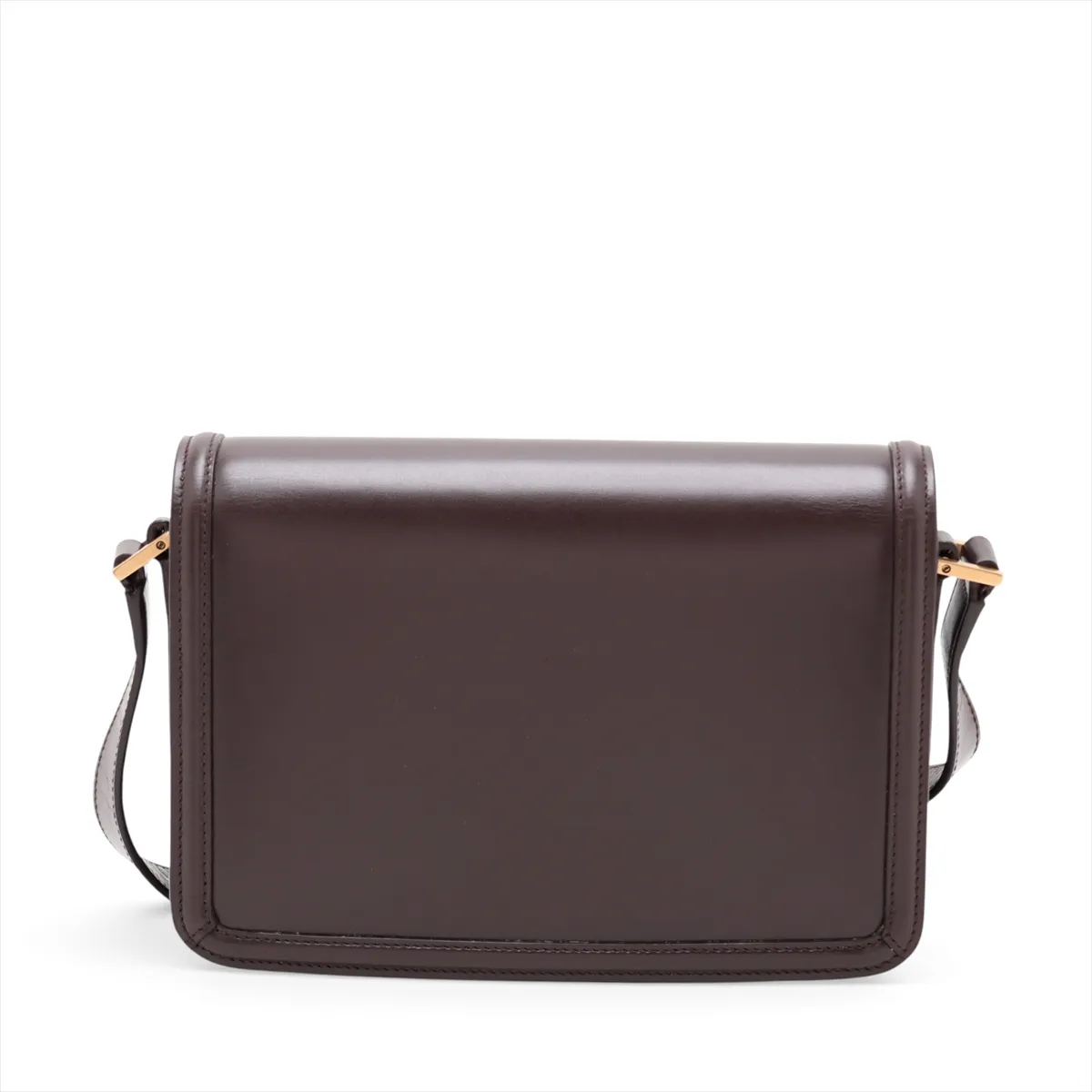 Solferino Leather Shoulder Bag, Brown, 711039 — view 2