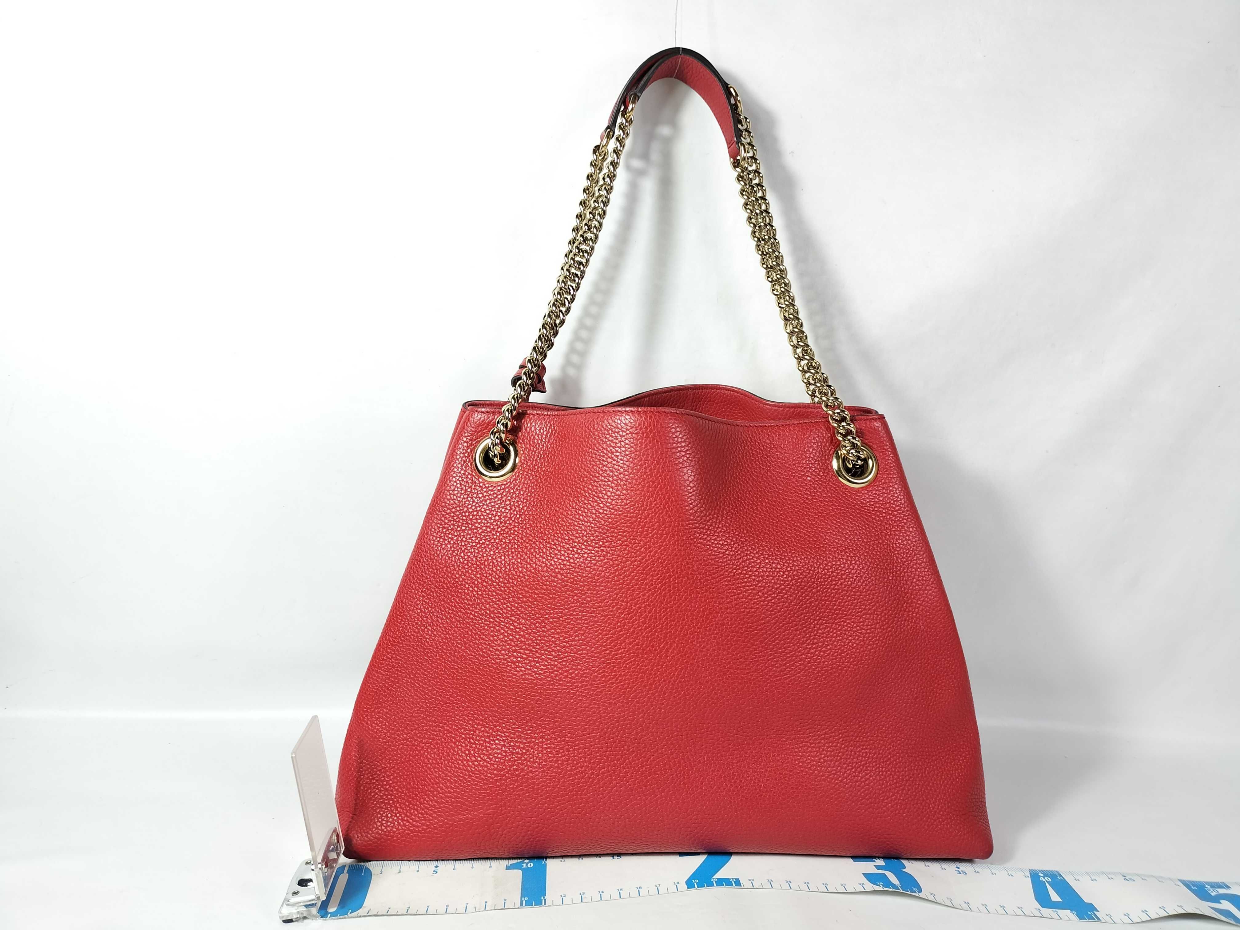 Chain Shoulder Bag Soho Red Leather Shoulder Bag — view 2