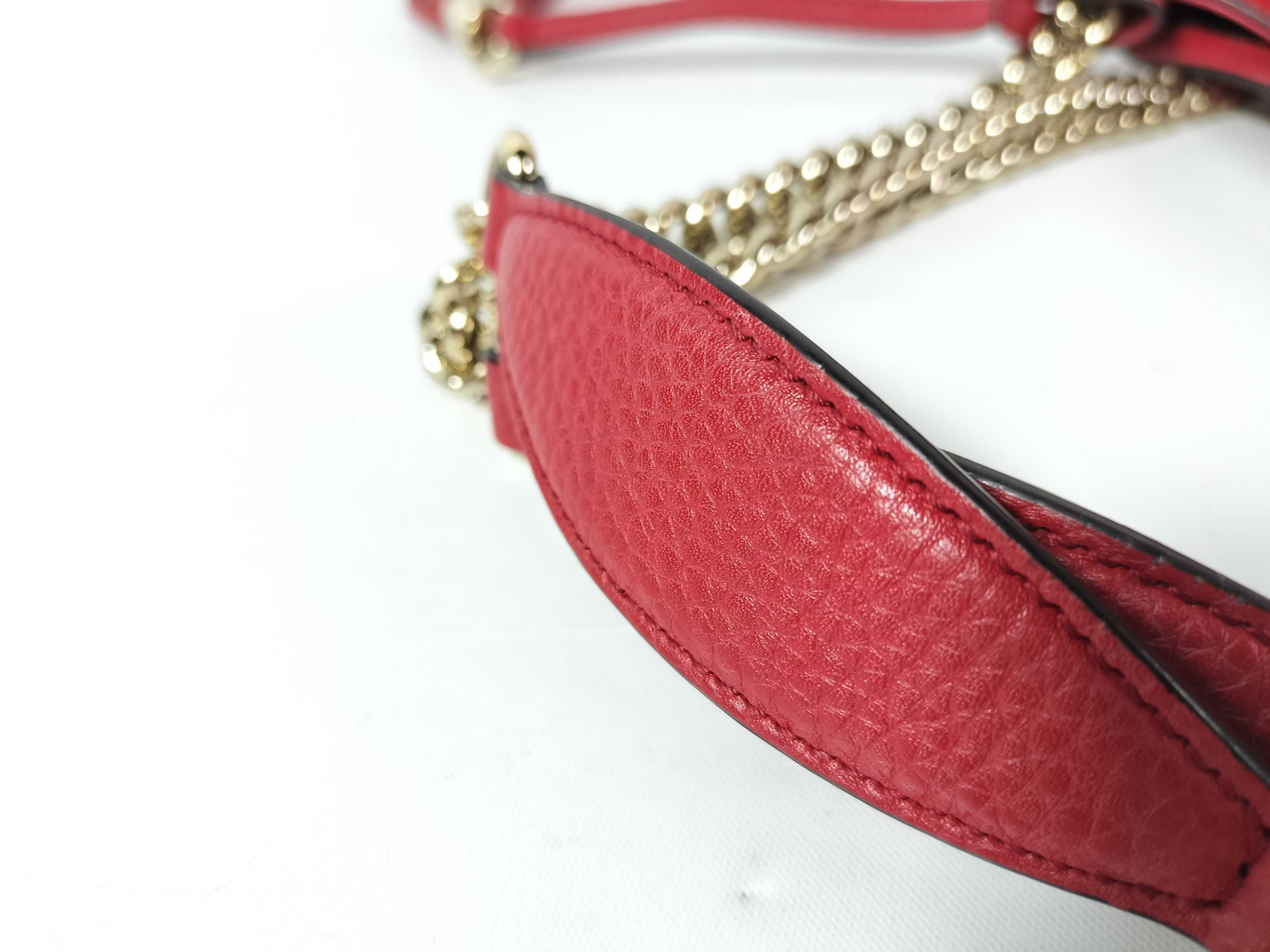 Chain Shoulder Bag Soho Red Leather Shoulder Bag — view 4
