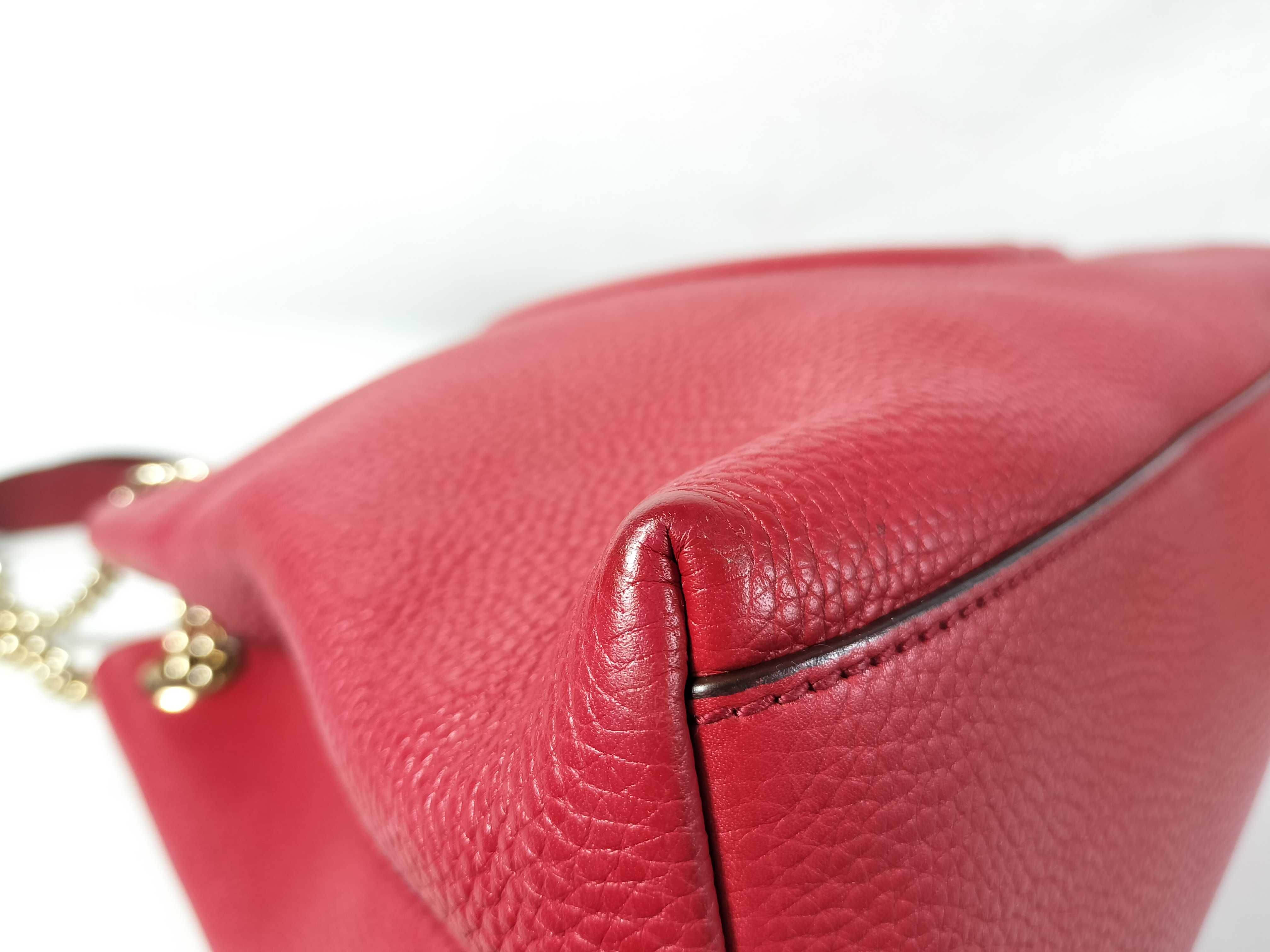 Chain Shoulder Bag Soho Red Leather Shoulder Bag — view 5