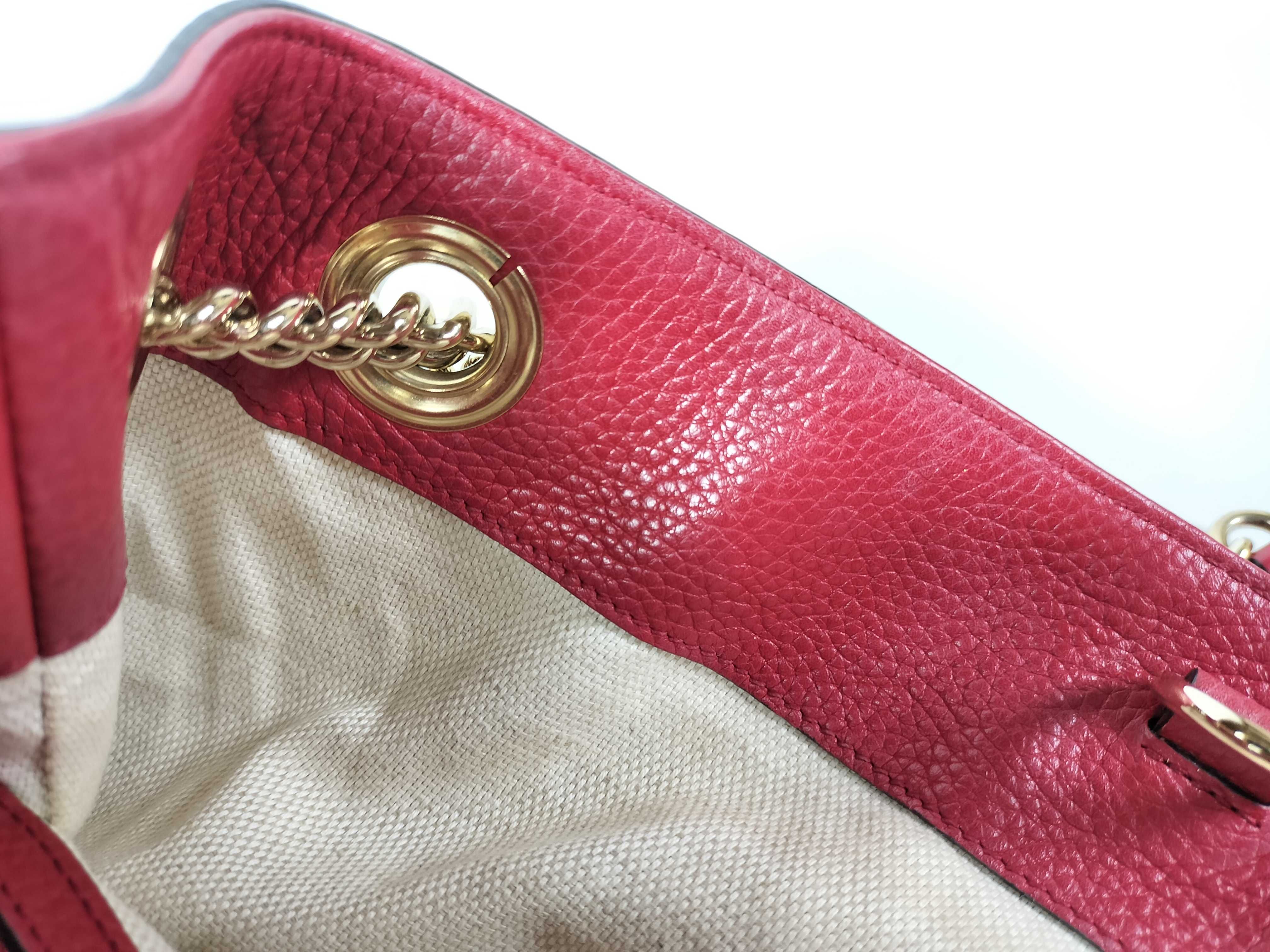 Chain Shoulder Bag Soho Red Leather Shoulder Bag — view 9