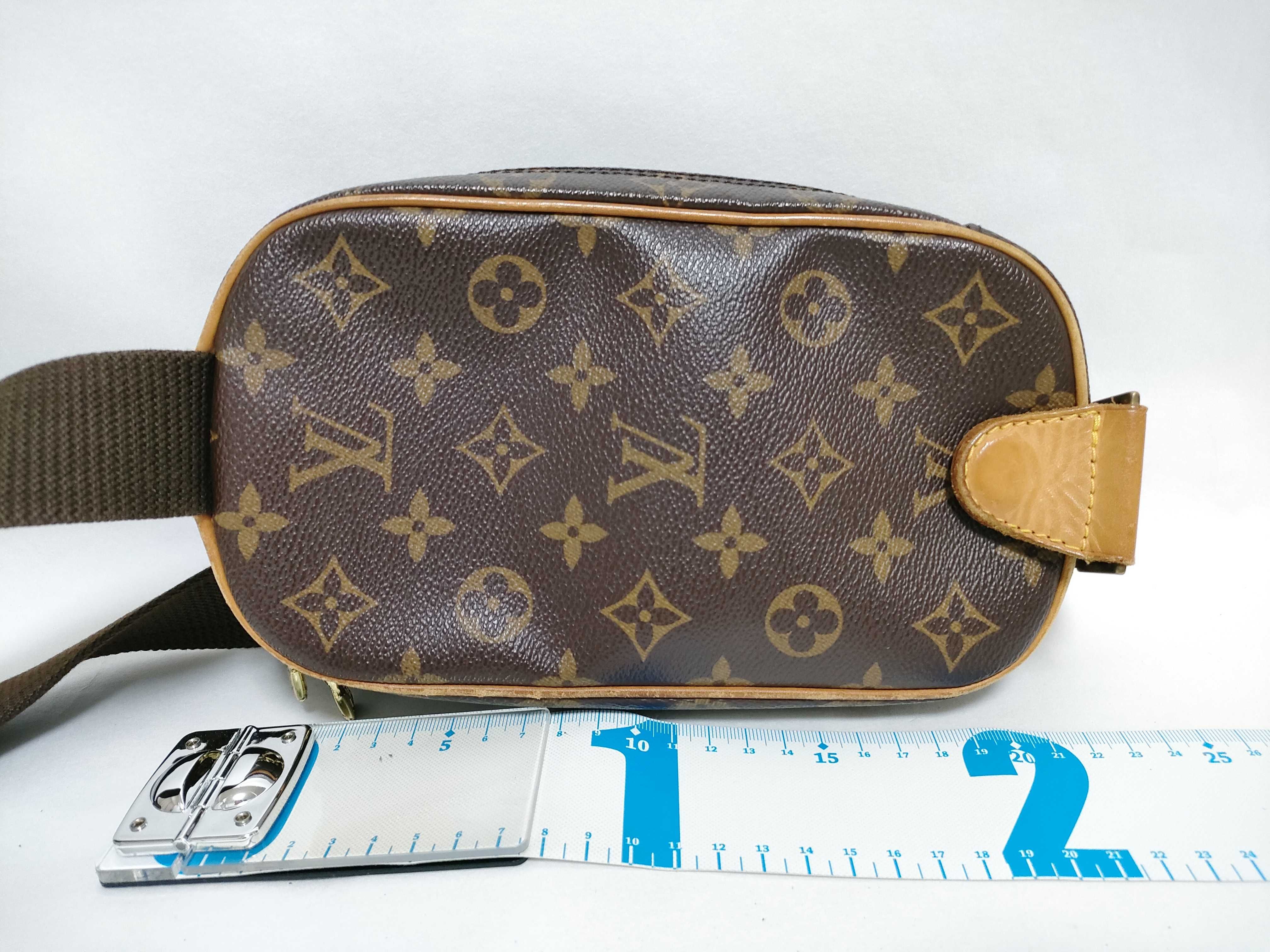Monogram Pochette Gange M51870 Brown PVC Leather Body Bag Waist Bag — view 2