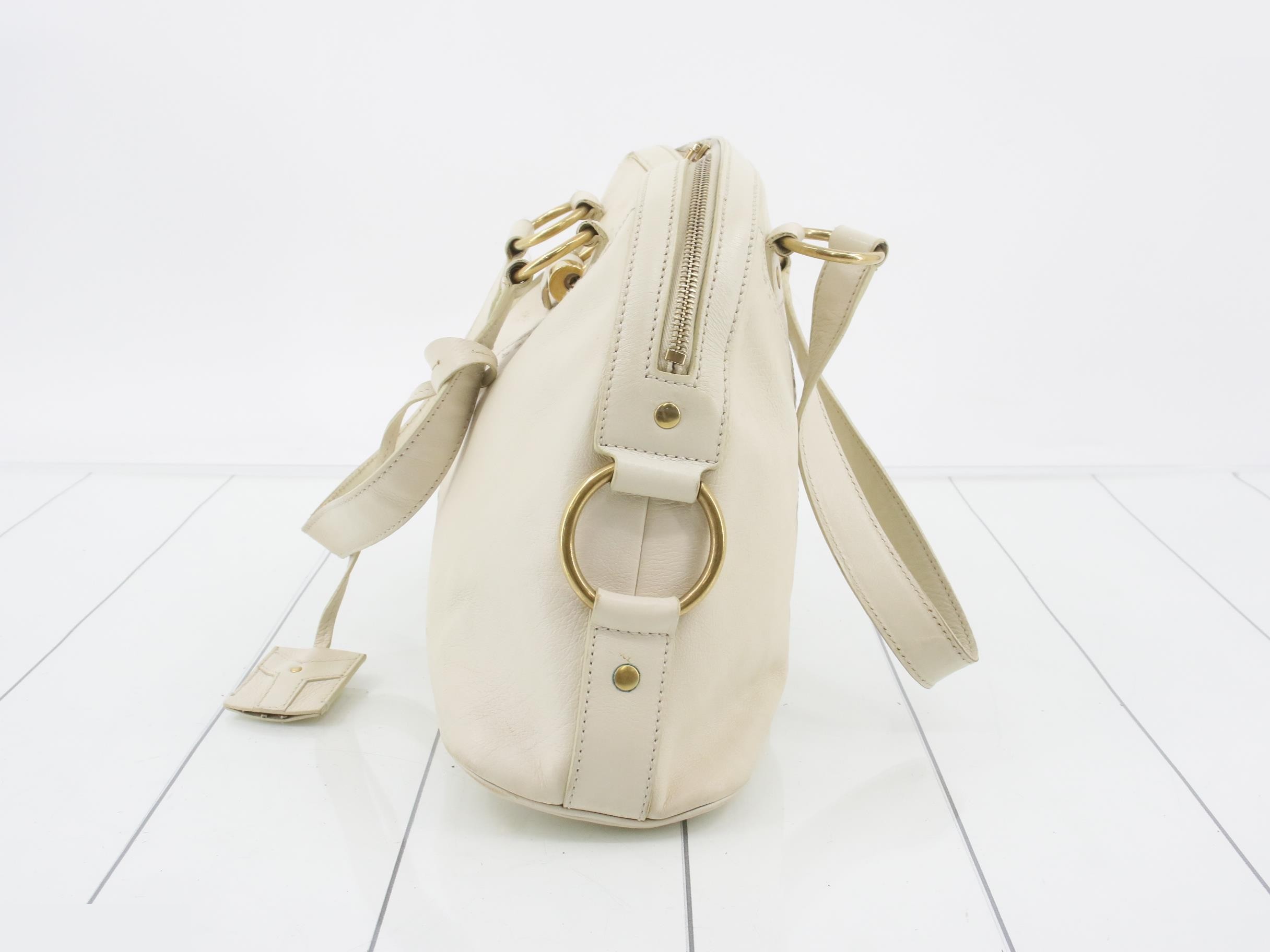Muse handbag leather ivory — view 3
