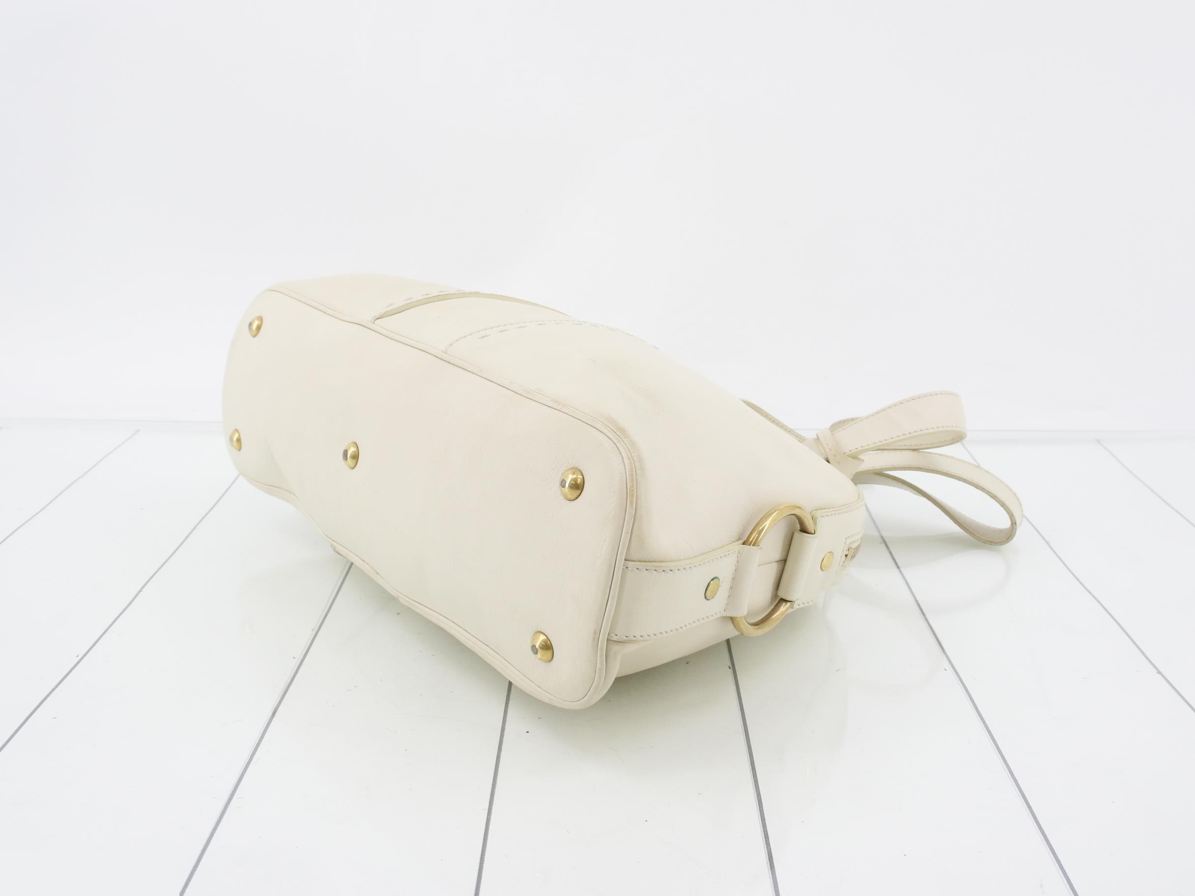 Muse handbag leather ivory — view 6