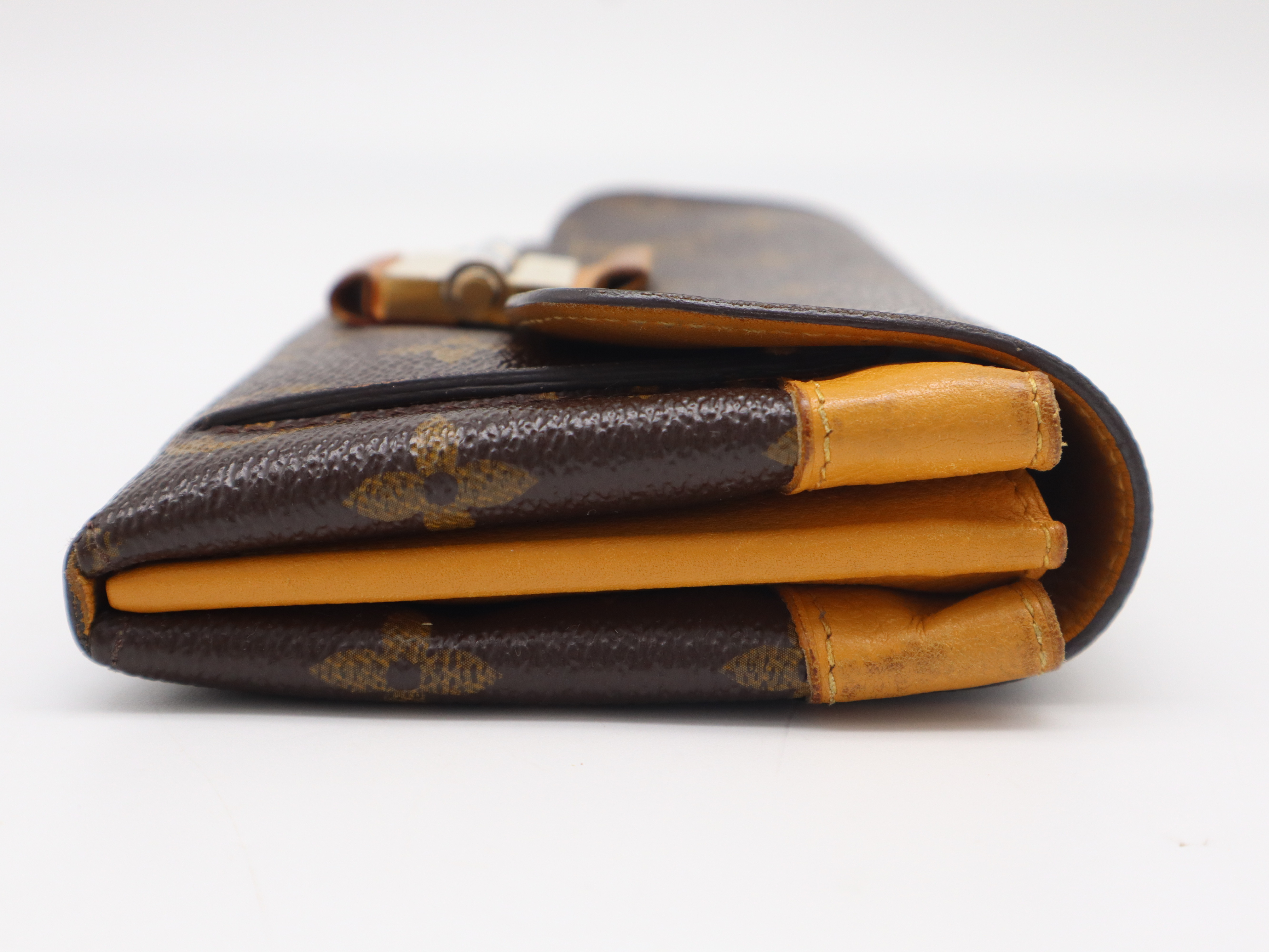 M60413 Monogram Portefeuille Elysée Saffron Wallet with Box and Dust Bag — view 6