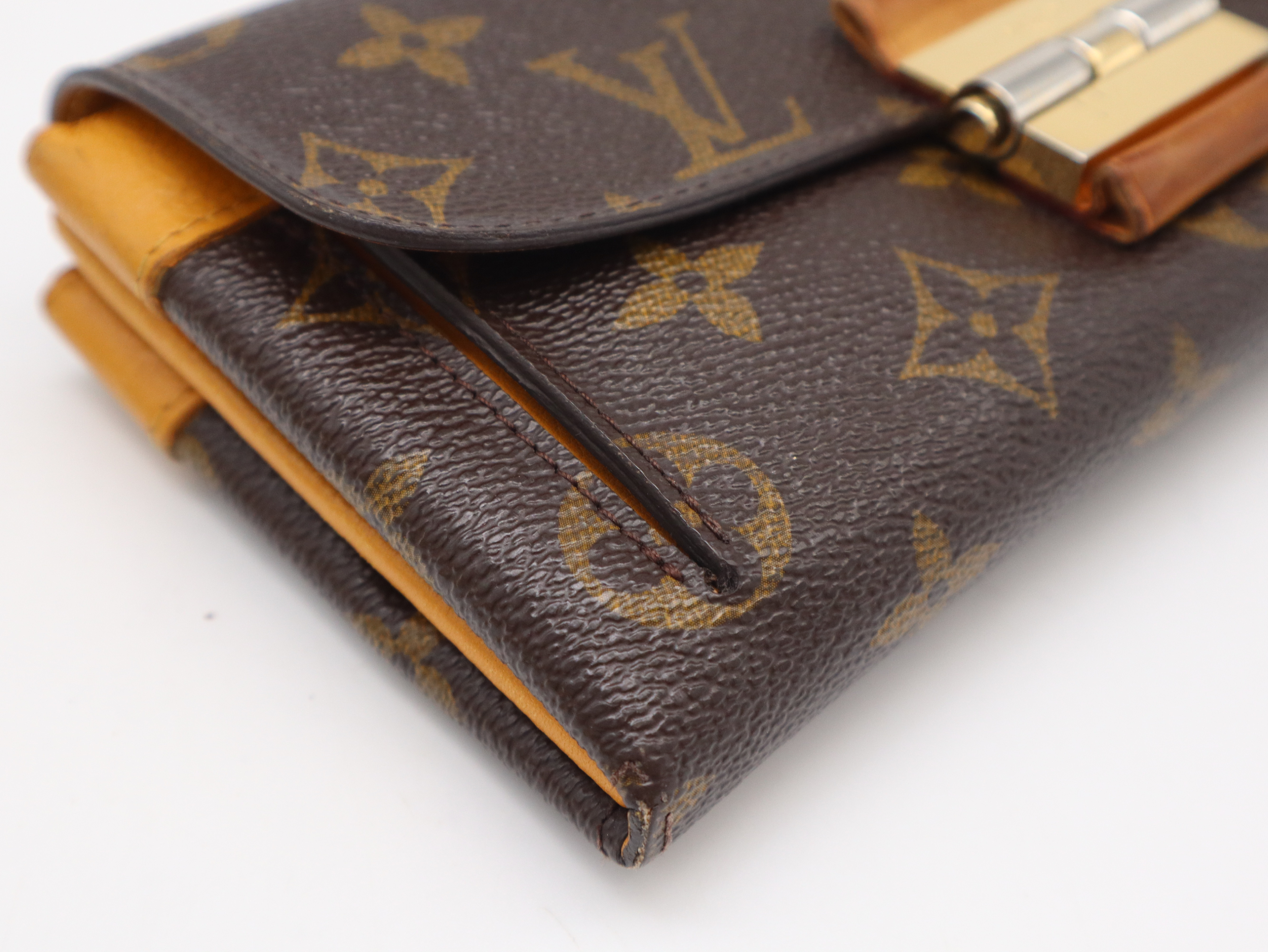 M60413 Monogram Portefeuille Elysée Saffron Wallet with Box and Dust Bag — view 7