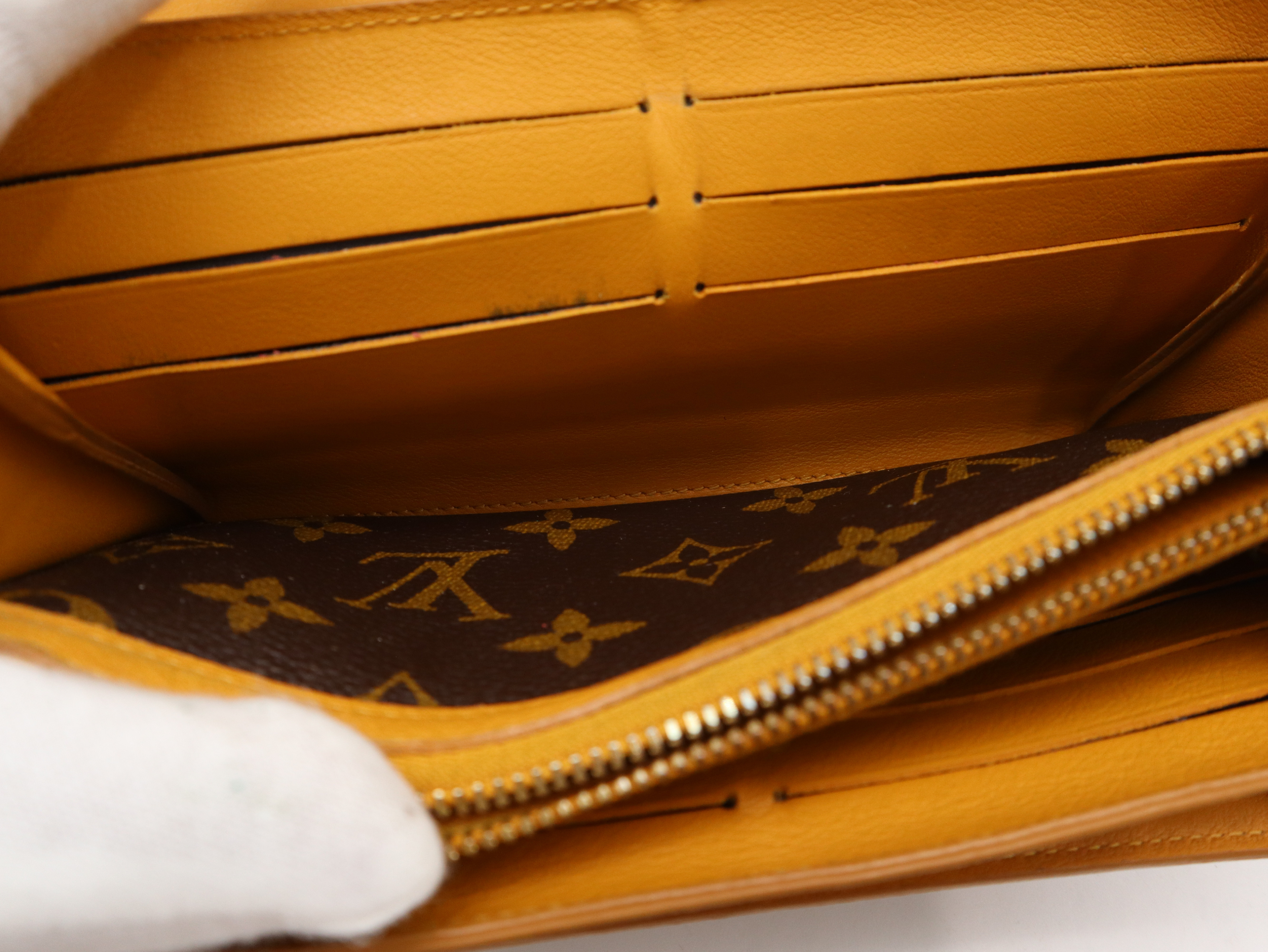 M60413 Monogram Portefeuille Elysée Saffron Wallet with Box and Dust Bag — view 10