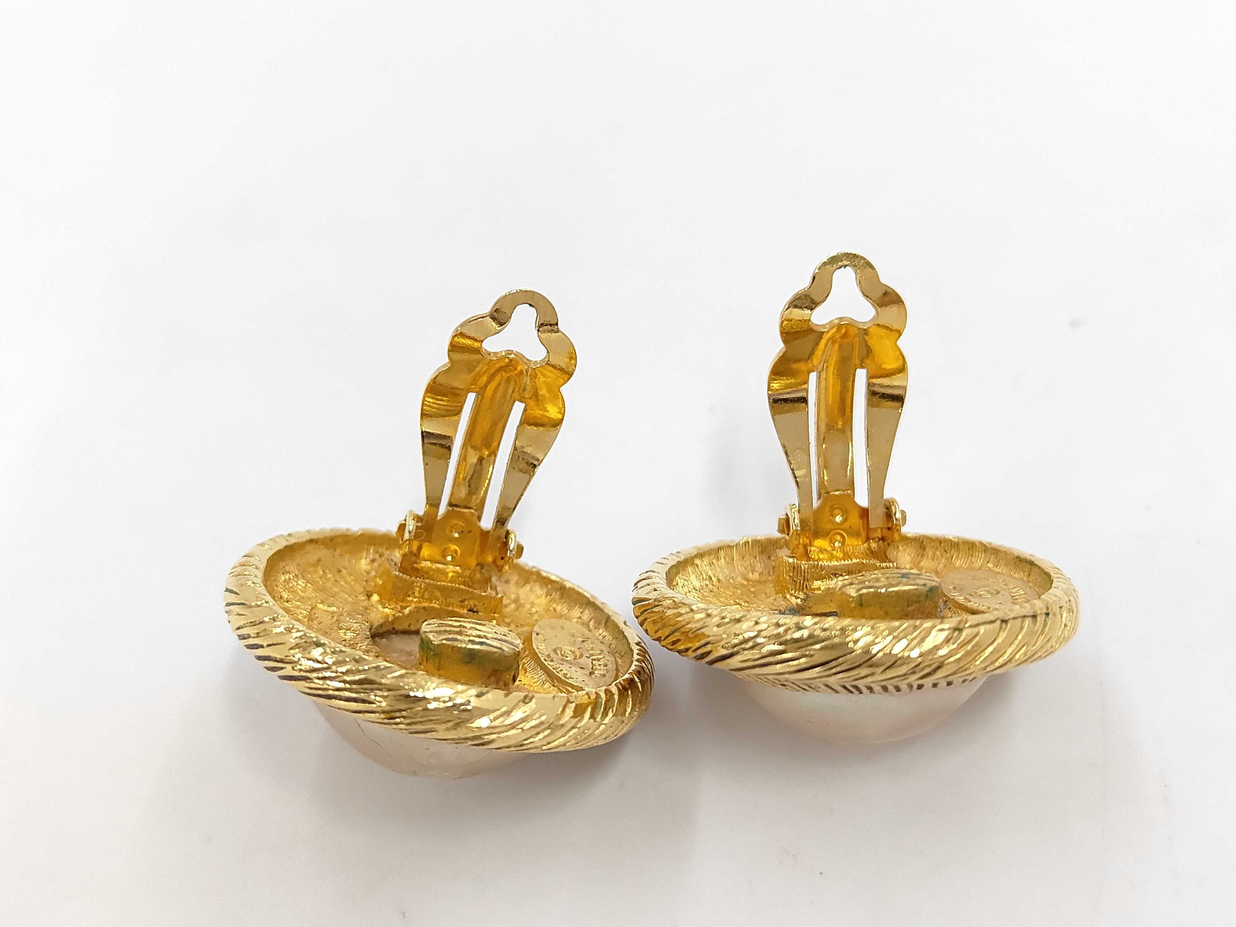 pearl earrings, with markings, no year stamp. — view 2