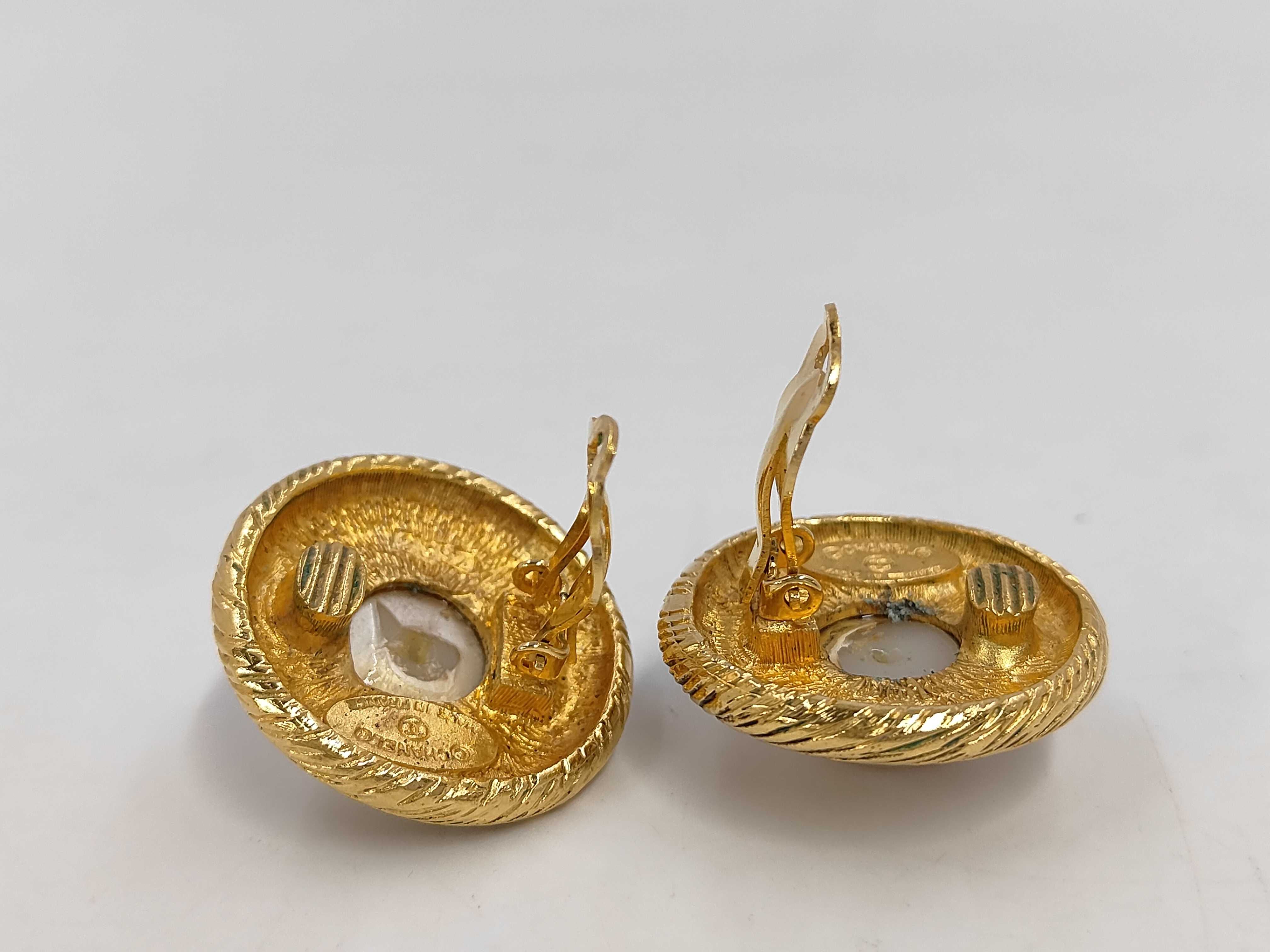 pearl earrings, with markings, no year stamp. — view 3