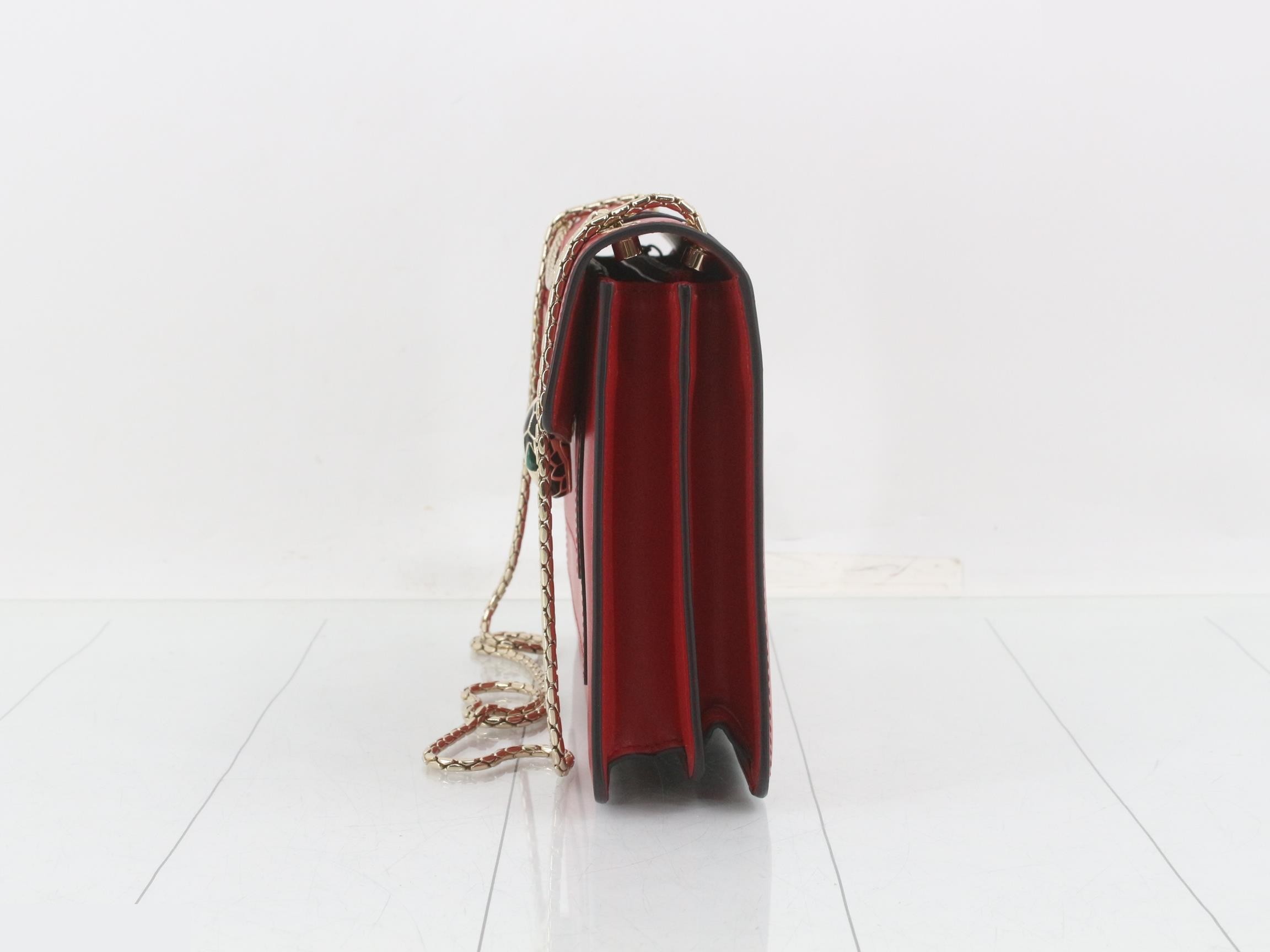 Serpenti Forever Shoulder Bag with Mirror — view 3