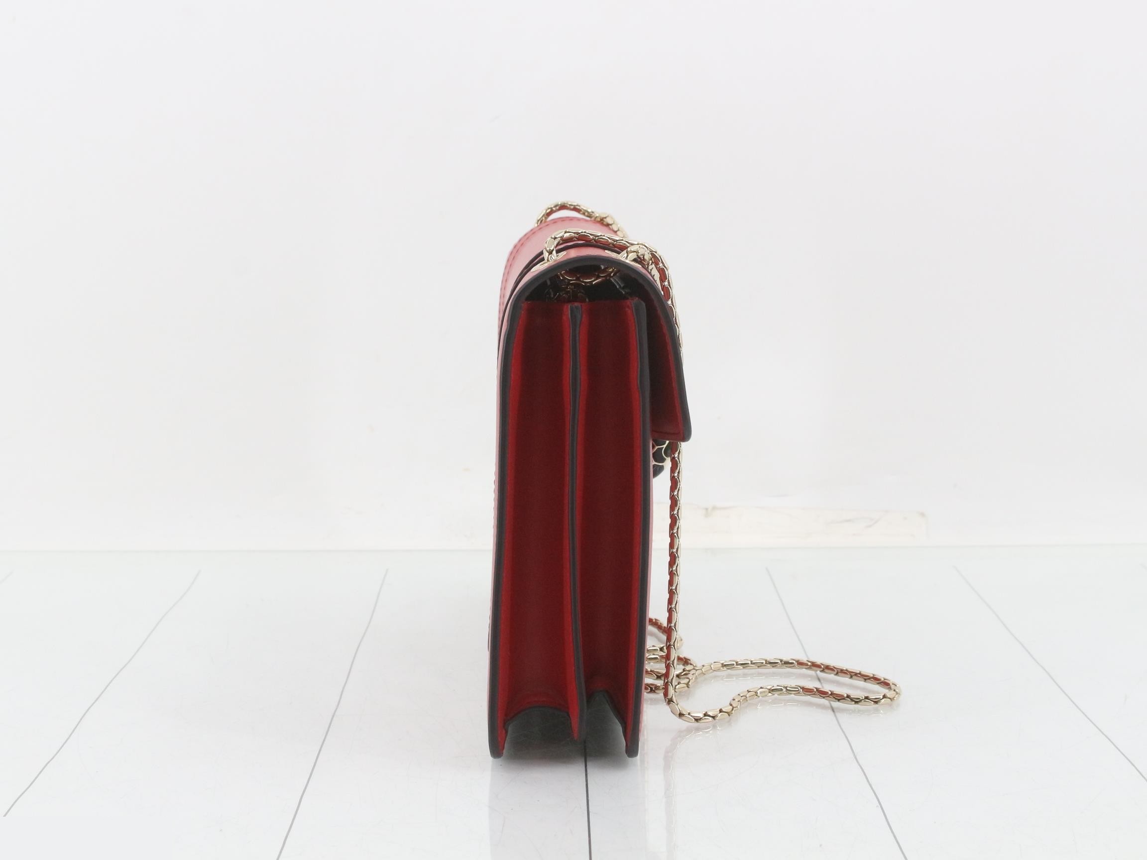 Serpenti Forever Shoulder Bag with Mirror — view 4