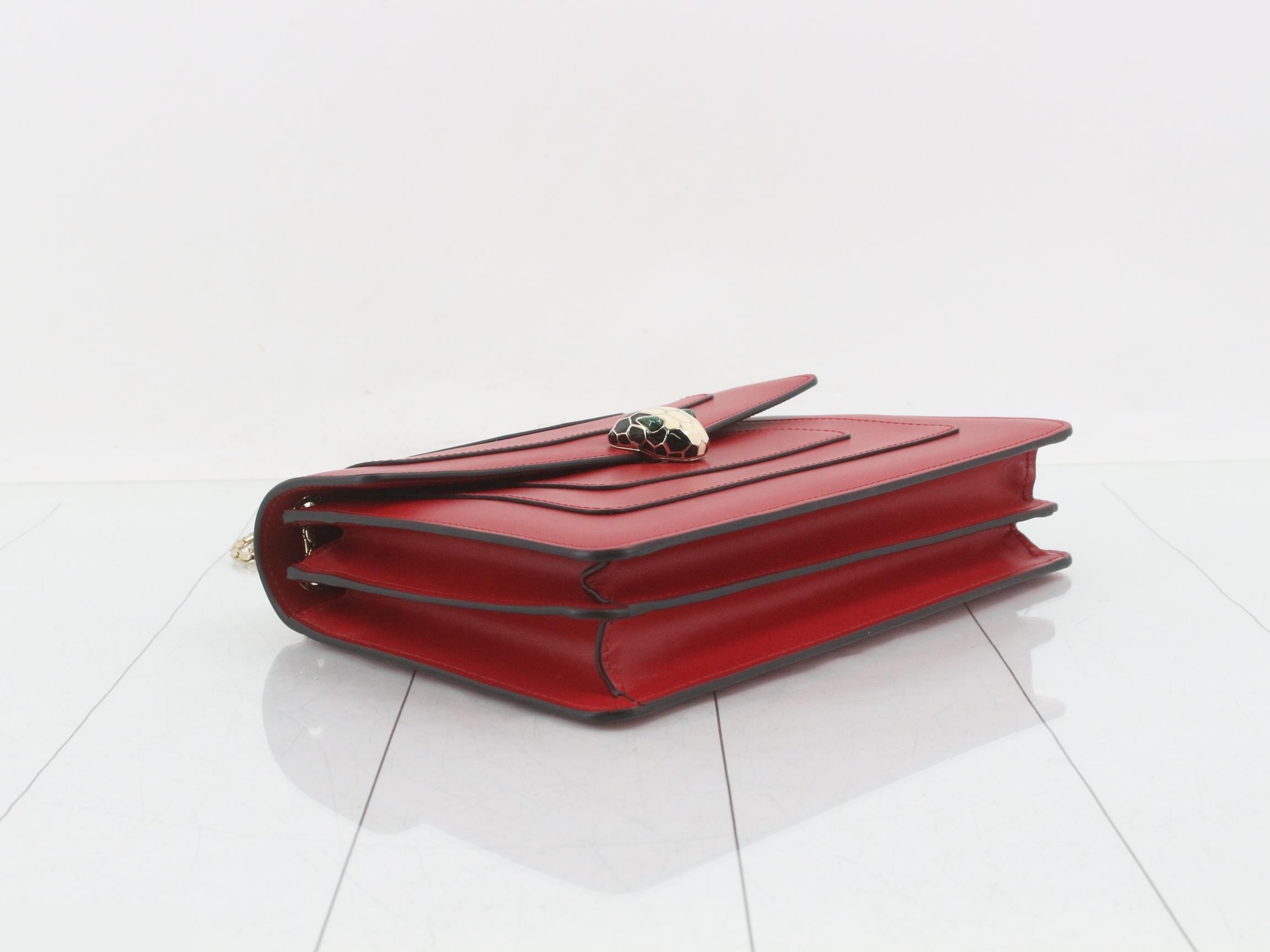 Serpenti Forever Shoulder Bag with Mirror — view 5