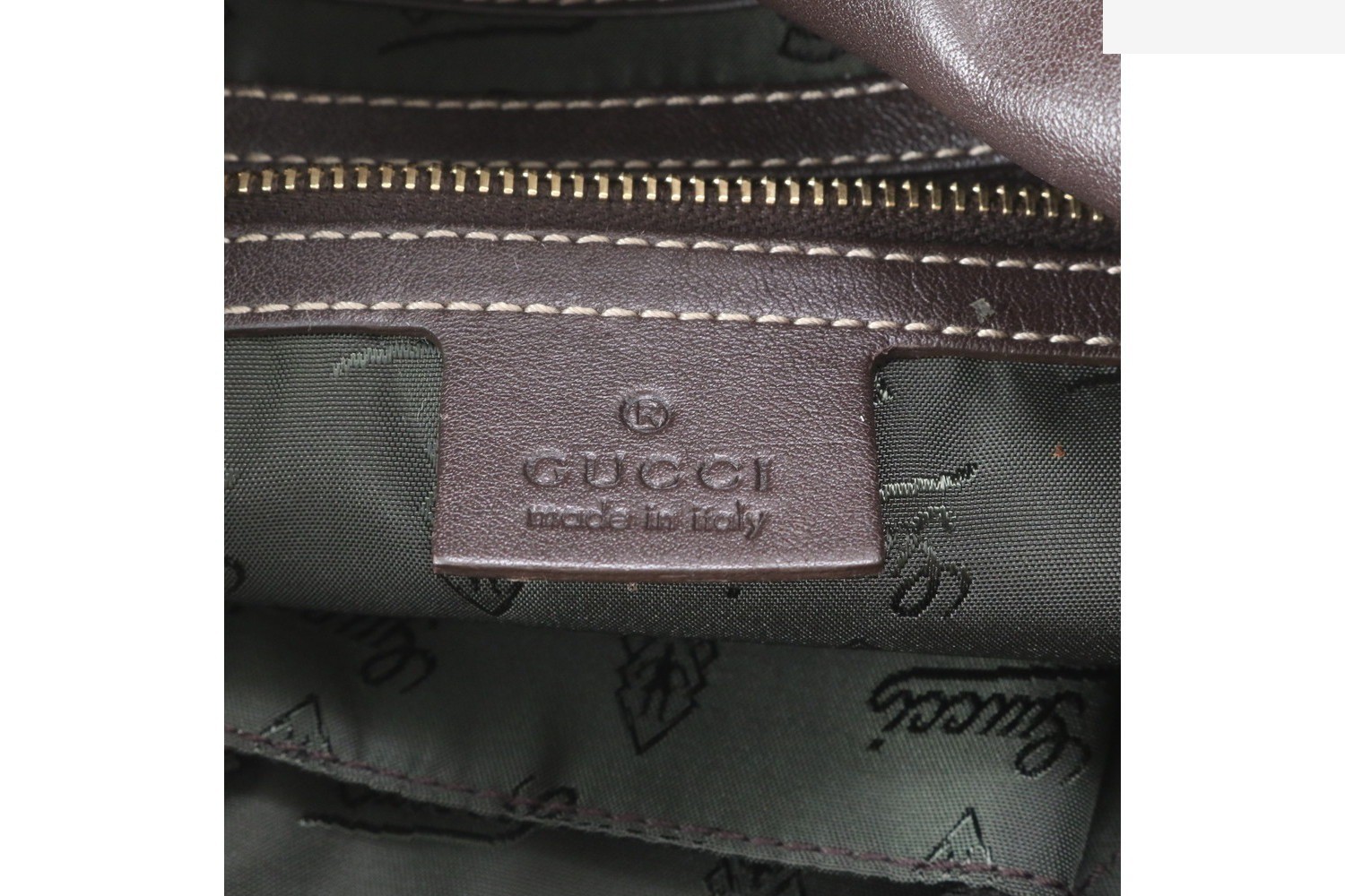 GG Crystal Hysteria 203486 Leather 2-Way Shoulder Bag — view 9