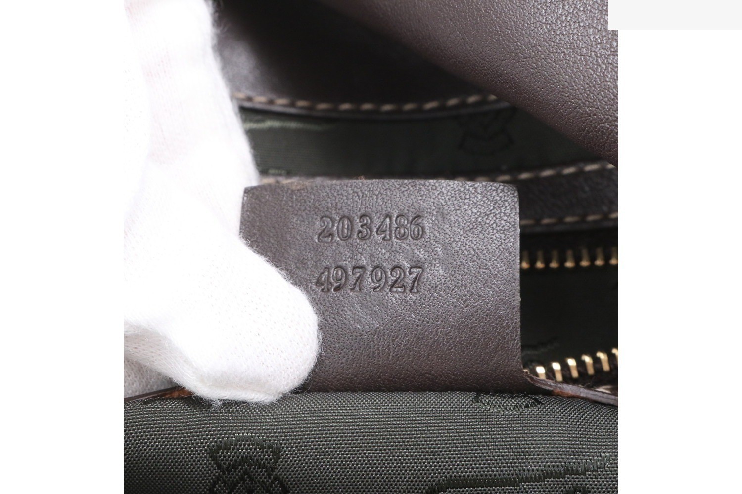 GG Crystal Hysteria 203486 Leather 2-Way Shoulder Bag — view 10