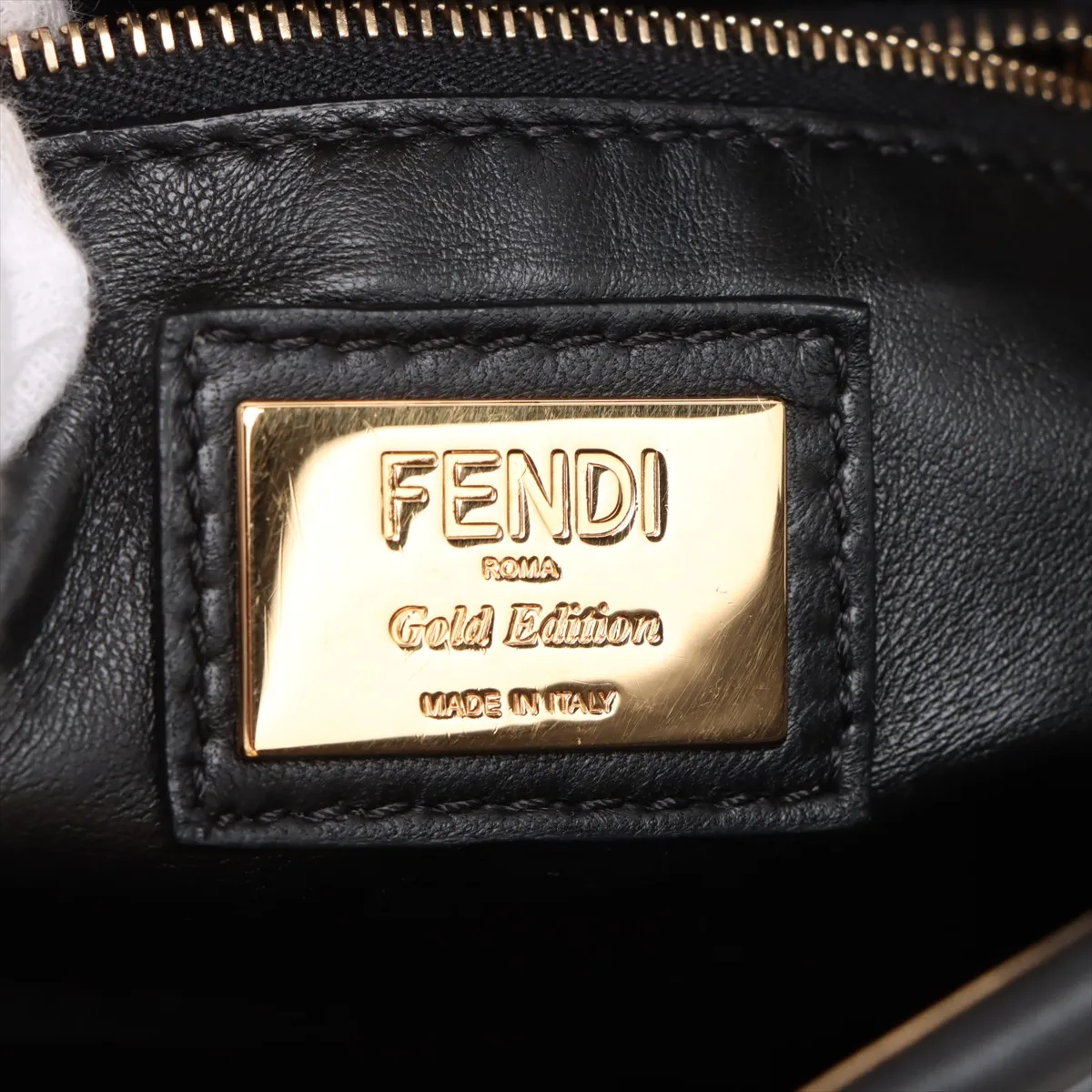 Mini Peekaboo Leather 2-Way Handbag, Black 8BN244 — view 10