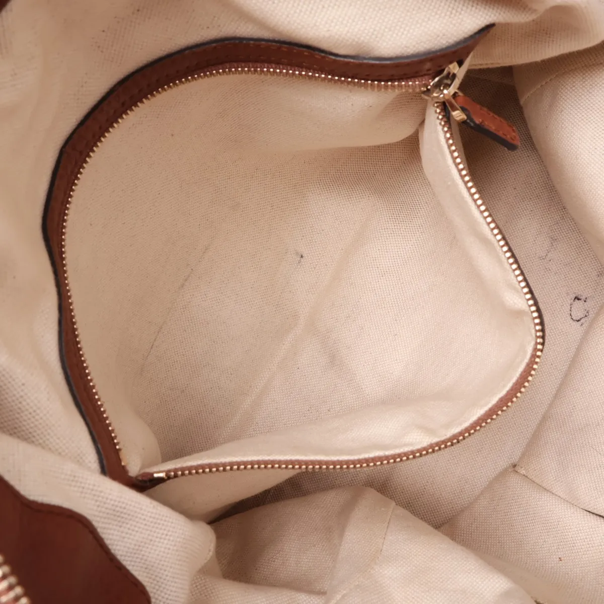 GG Canvas 269949 Canvas x Leather Shoulder Bag Beige x Brown — view 8