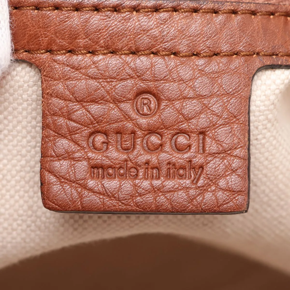GG Canvas 269949 Canvas x Leather Shoulder Bag Beige x Brown — view 9