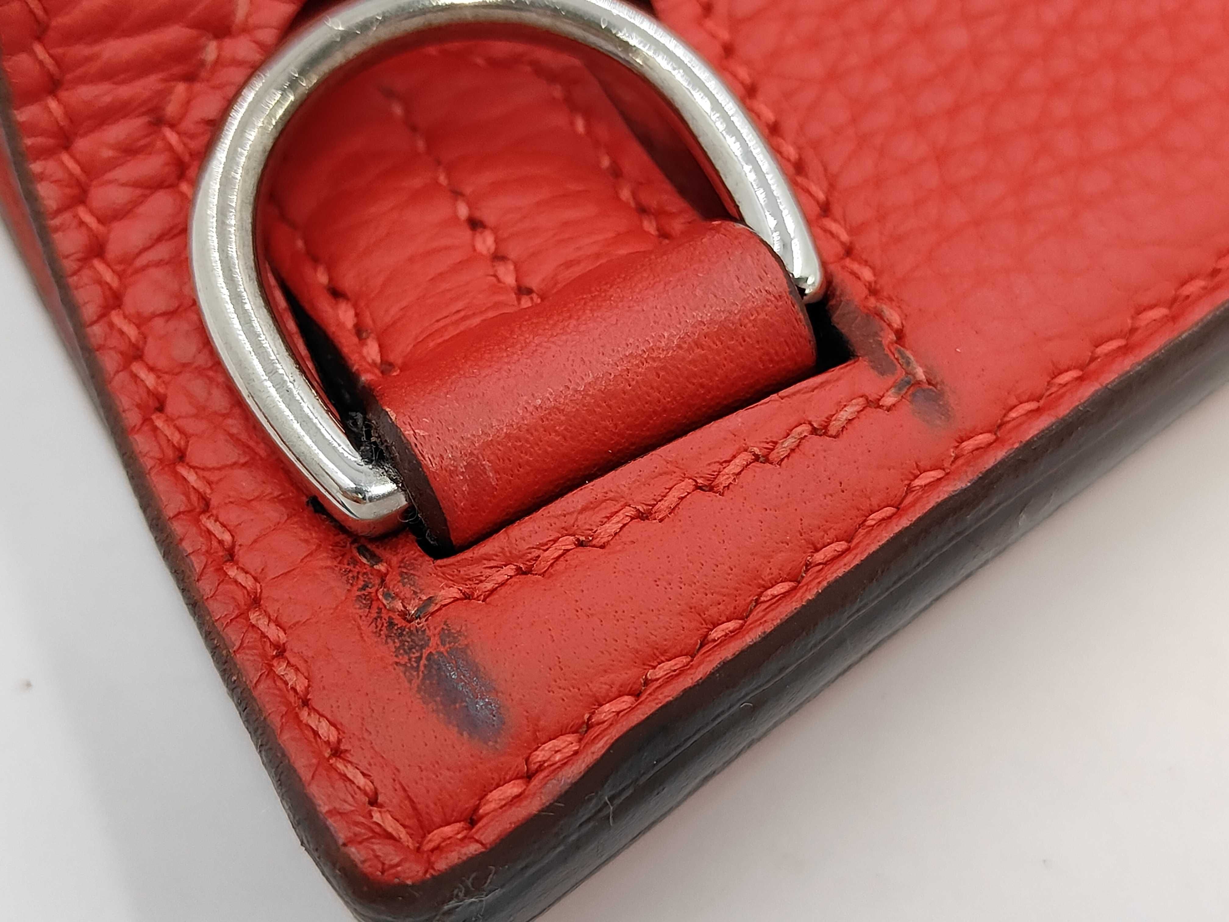 Gypsier 28 Rouge Cazac Taurillon Clemence Silver Hardware X Engraved Shoulder Bag — view 5
