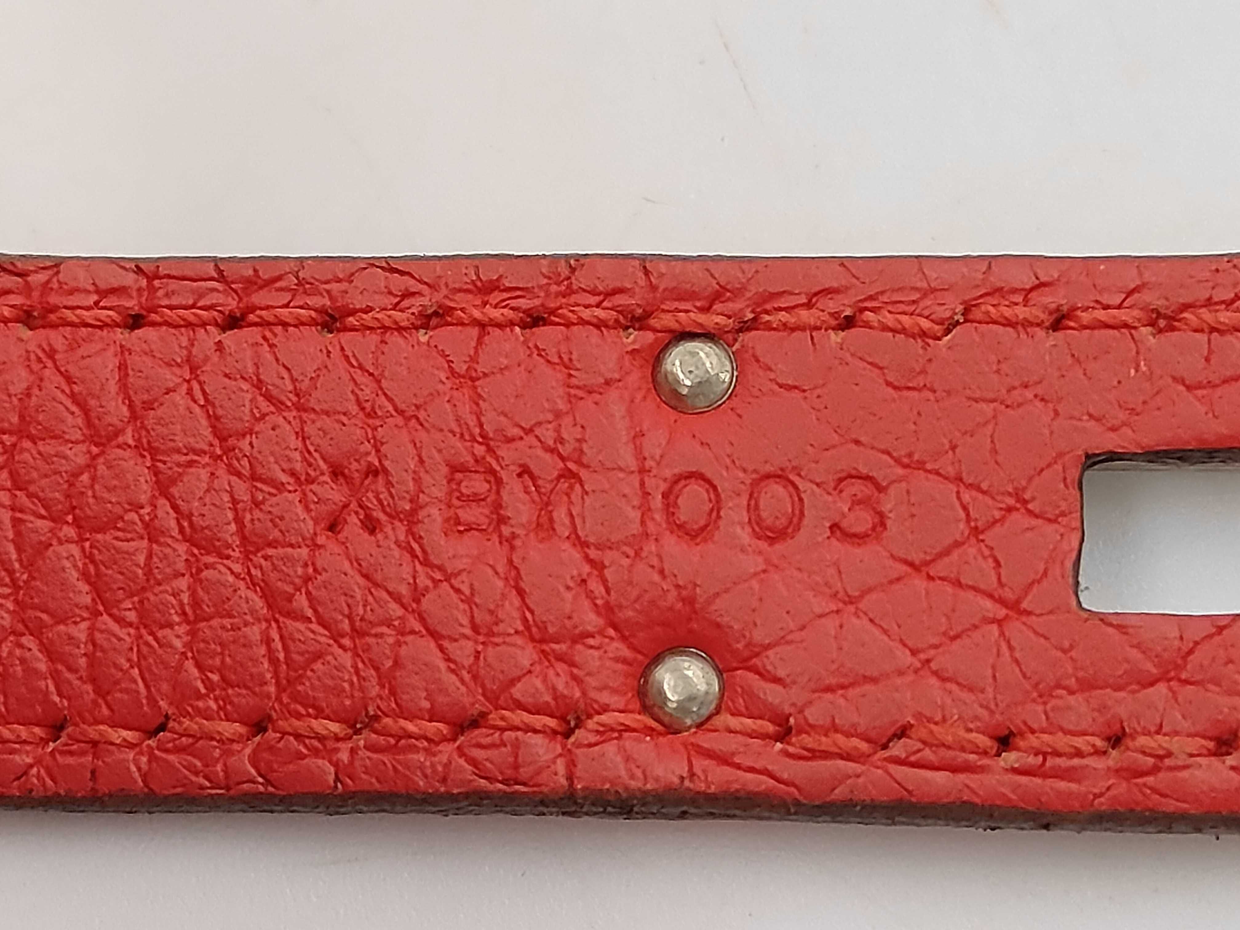 Gypsier 28 Rouge Cazac Taurillon Clemence Silver Hardware X Engraved Shoulder Bag — view 8