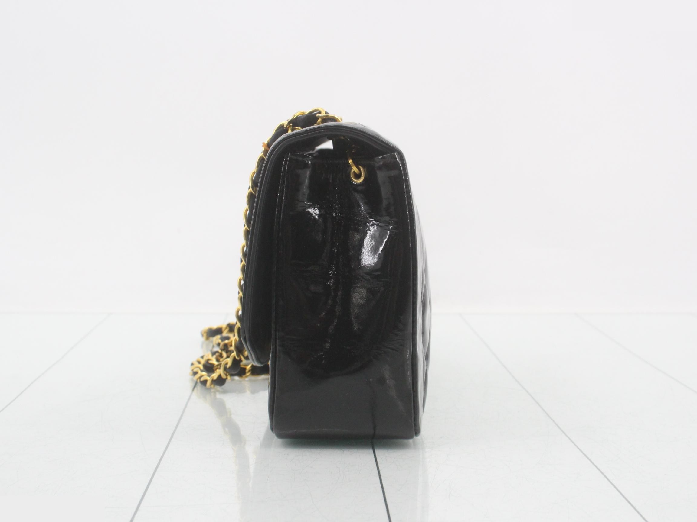 Enamel Chain Shoulder Bag, Diana Matelassé — view 3