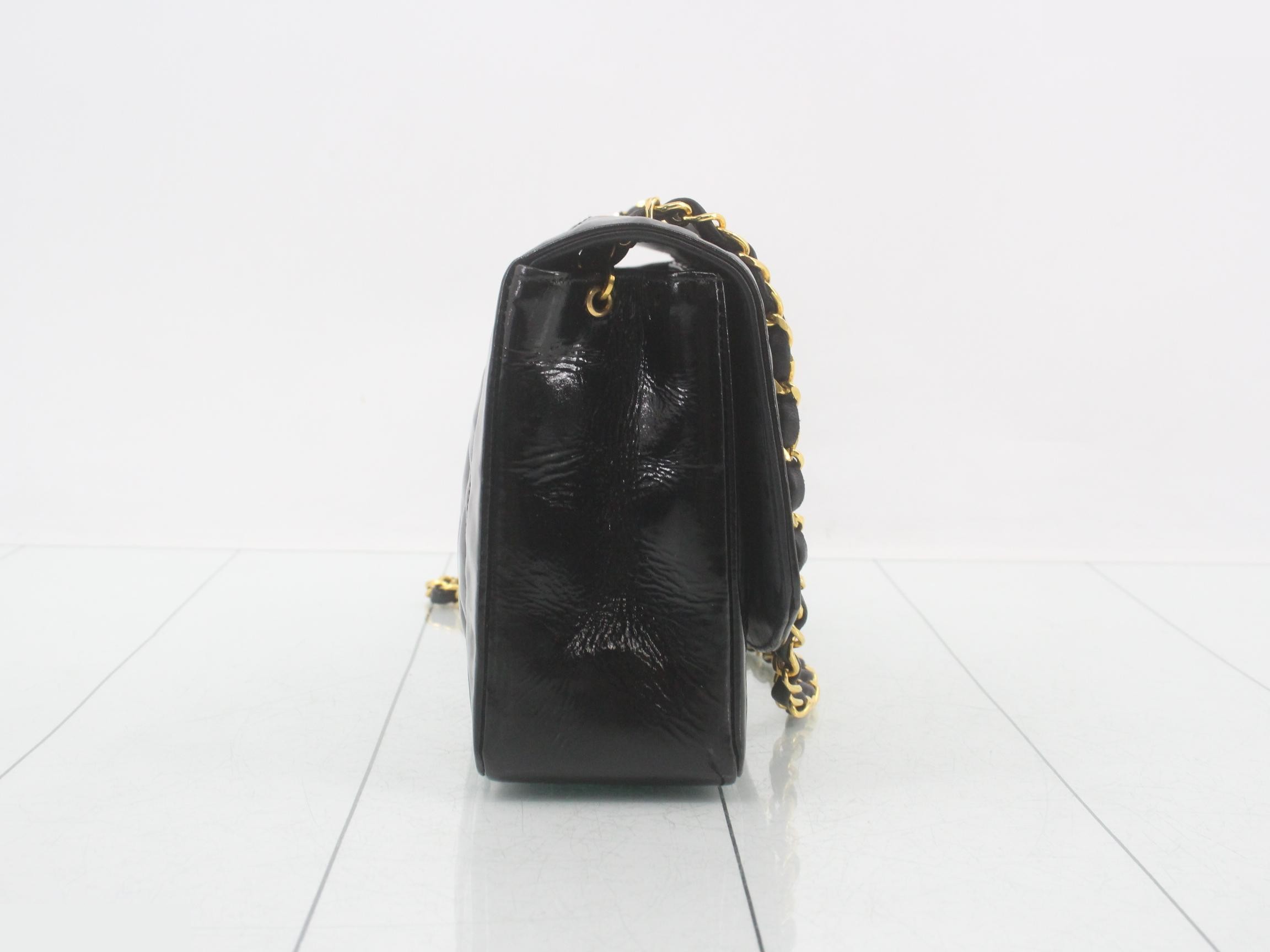 Enamel Chain Shoulder Bag, Diana Matelassé — view 4
