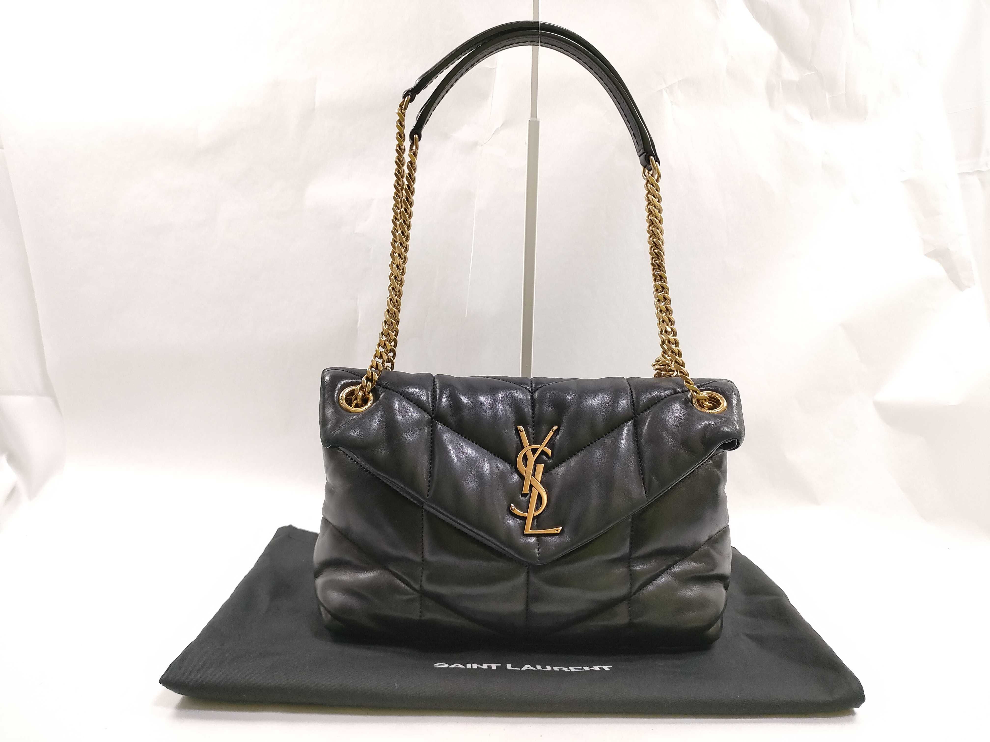 Loulou Puffer Handbag Gold Chain Shoulder Bag