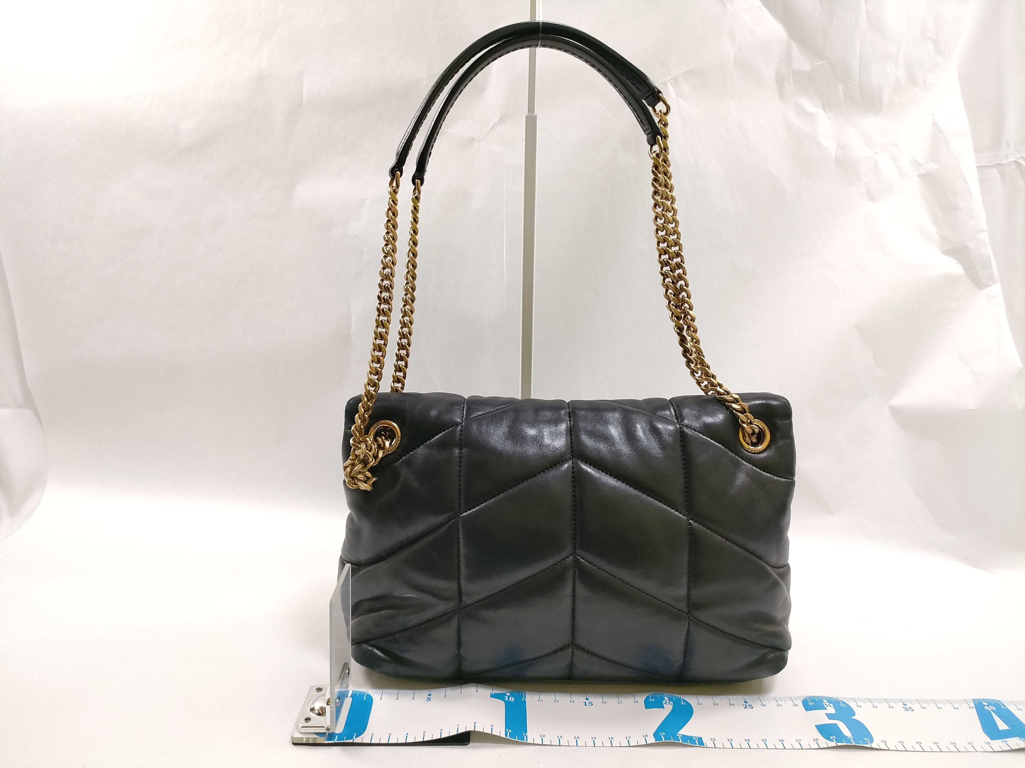 Loulou Puffer Handbag Gold Chain Shoulder Bag — view 2