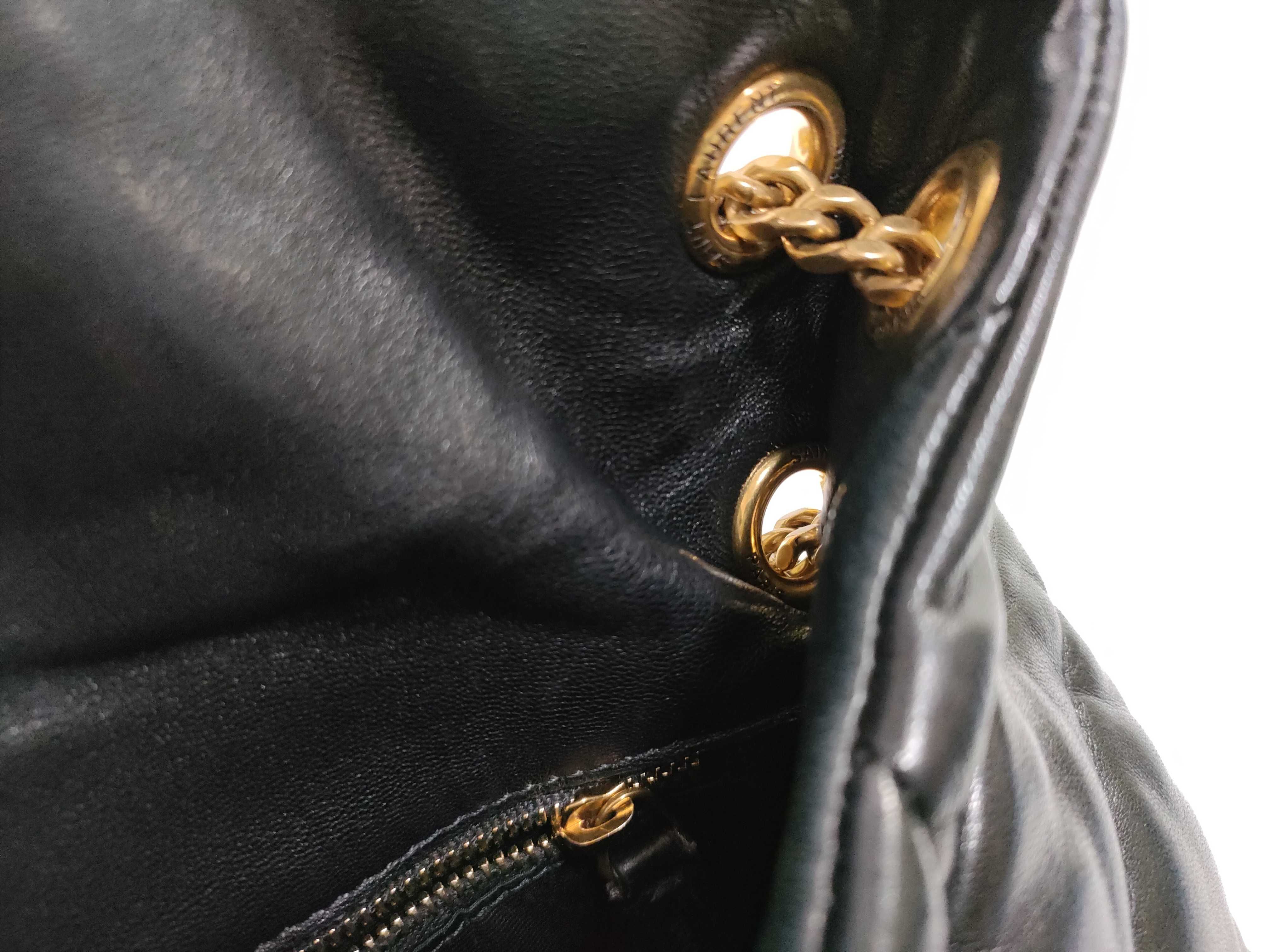 Loulou Puffer Handbag Gold Chain Shoulder Bag — view 12