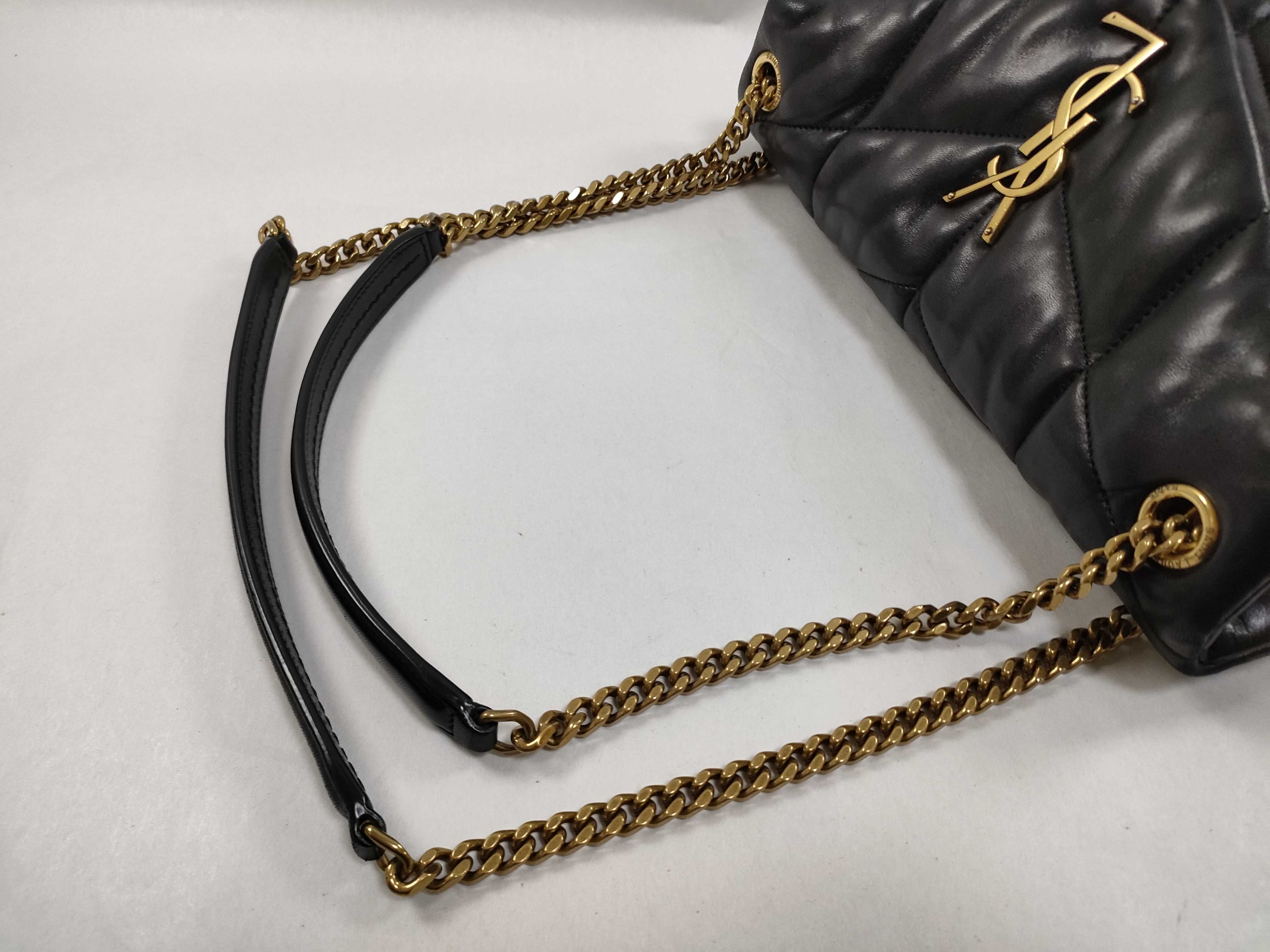Loulou Puffer Handbag Gold Chain Shoulder Bag — view 3