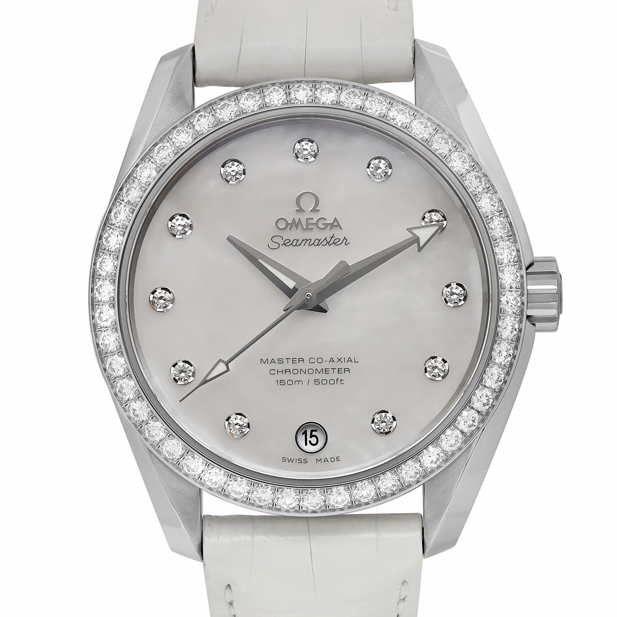 Seamaster Aqua Terra Steel MOP Diamond Dial Automatic 231.18.39.21.55.001 — view 2