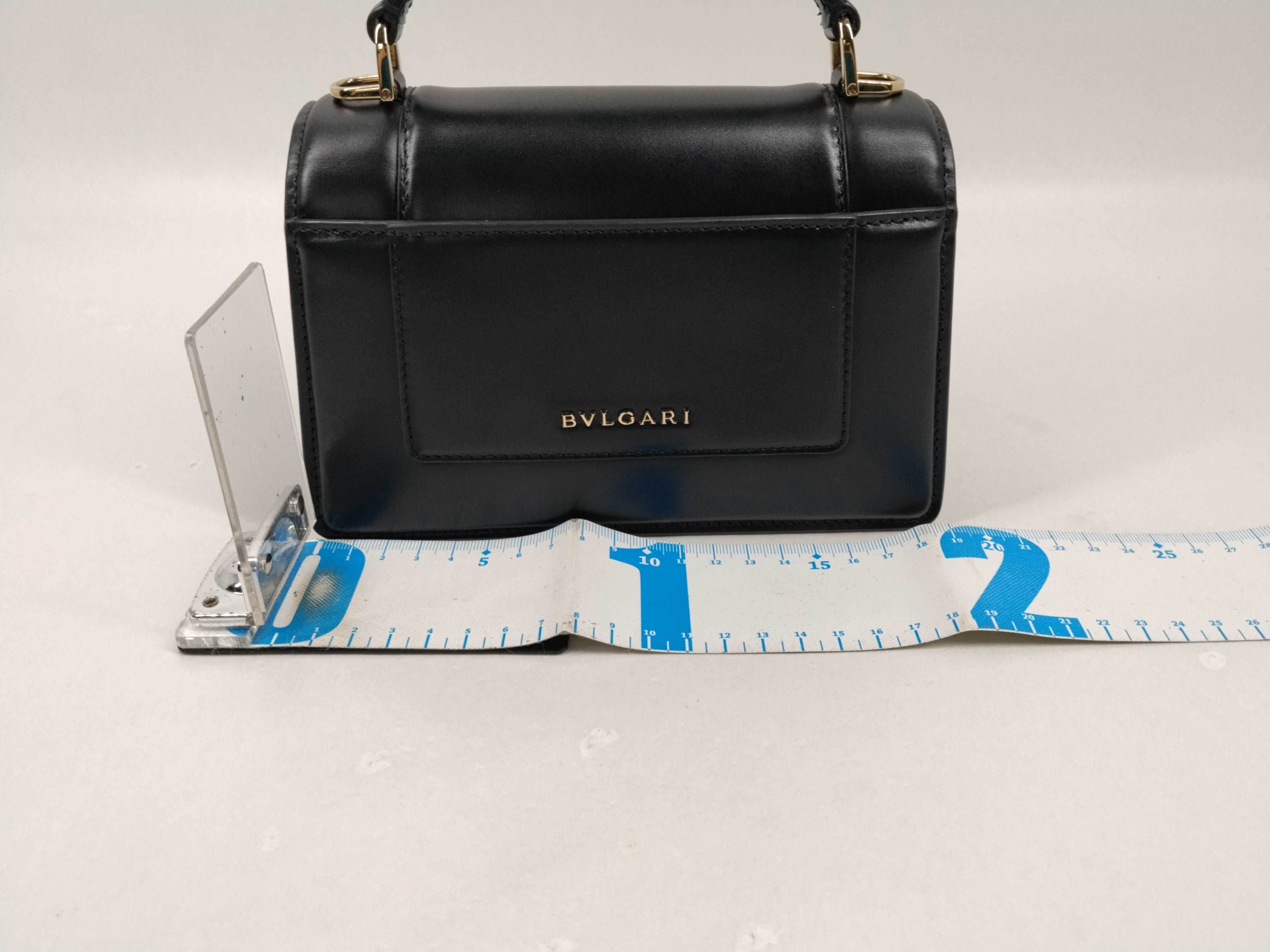 Serpenti Handbag Shoulder Bag Leather Black Handbag — view 2