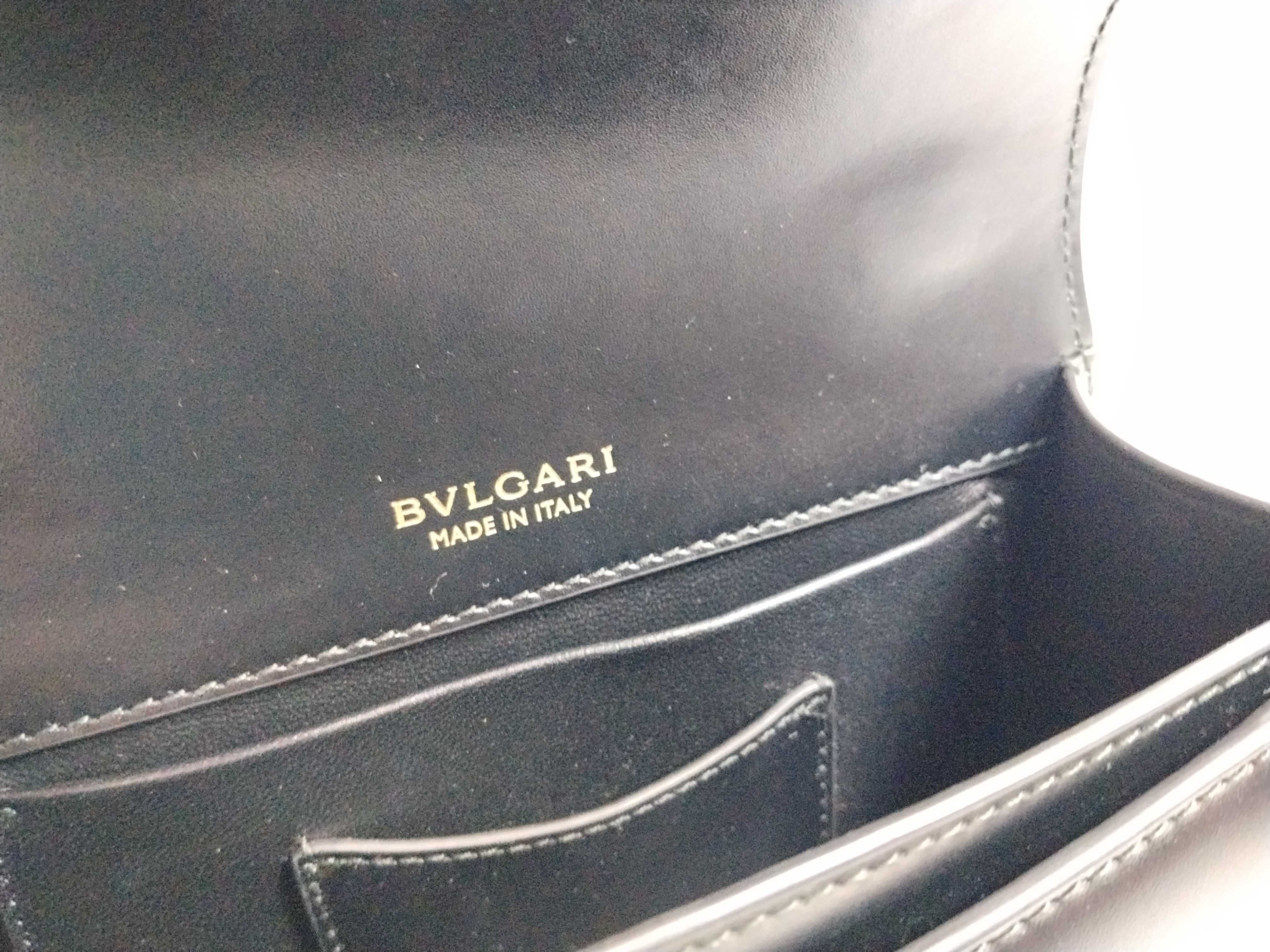 Serpenti Handbag Shoulder Bag Leather Black Handbag — view 12