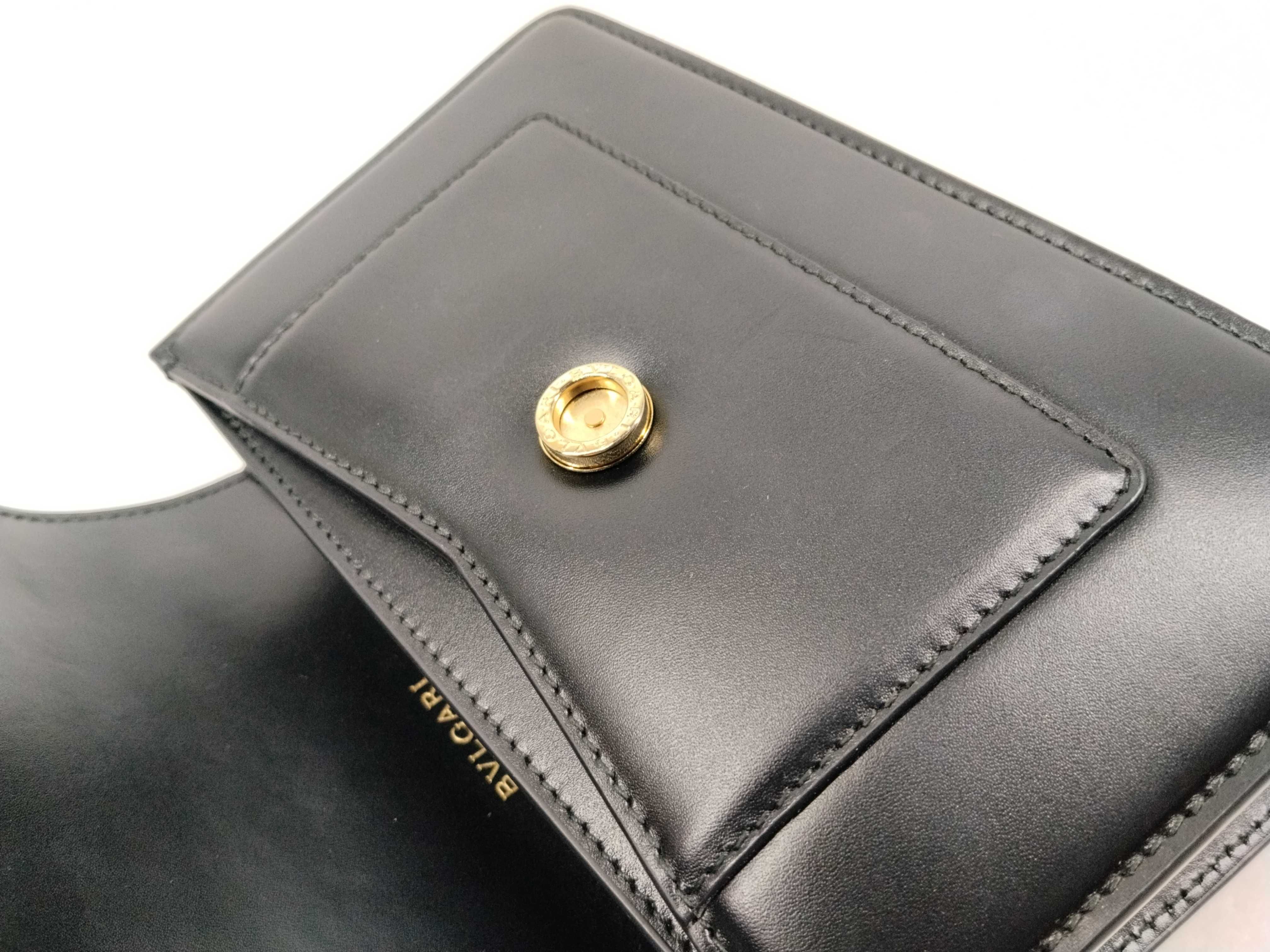 Serpenti Handbag Shoulder Bag Leather Black Handbag — view 8