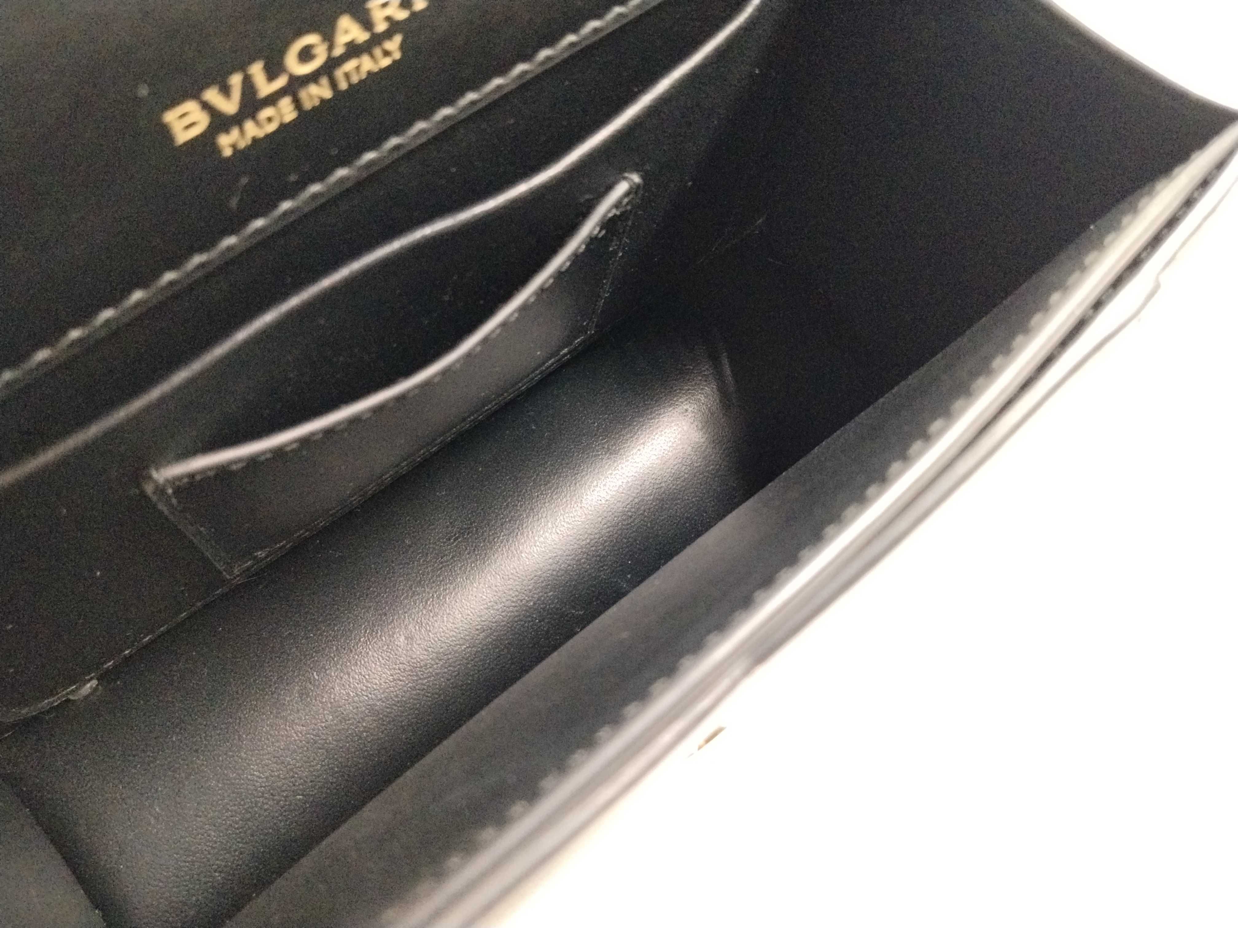 Serpenti Handbag Shoulder Bag Leather Black Handbag — view 10