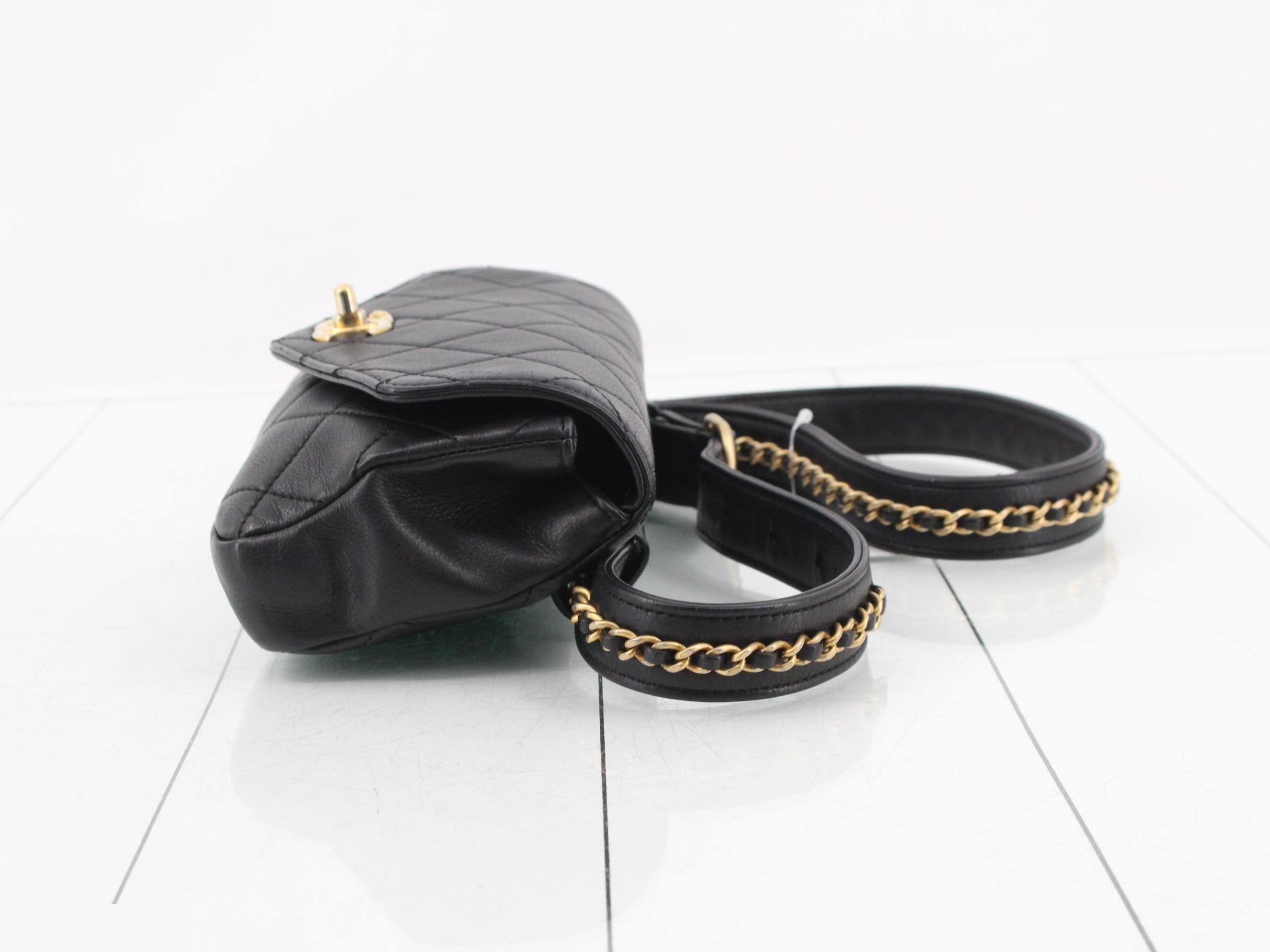 Leather Turnlock Waist Bag — view 3