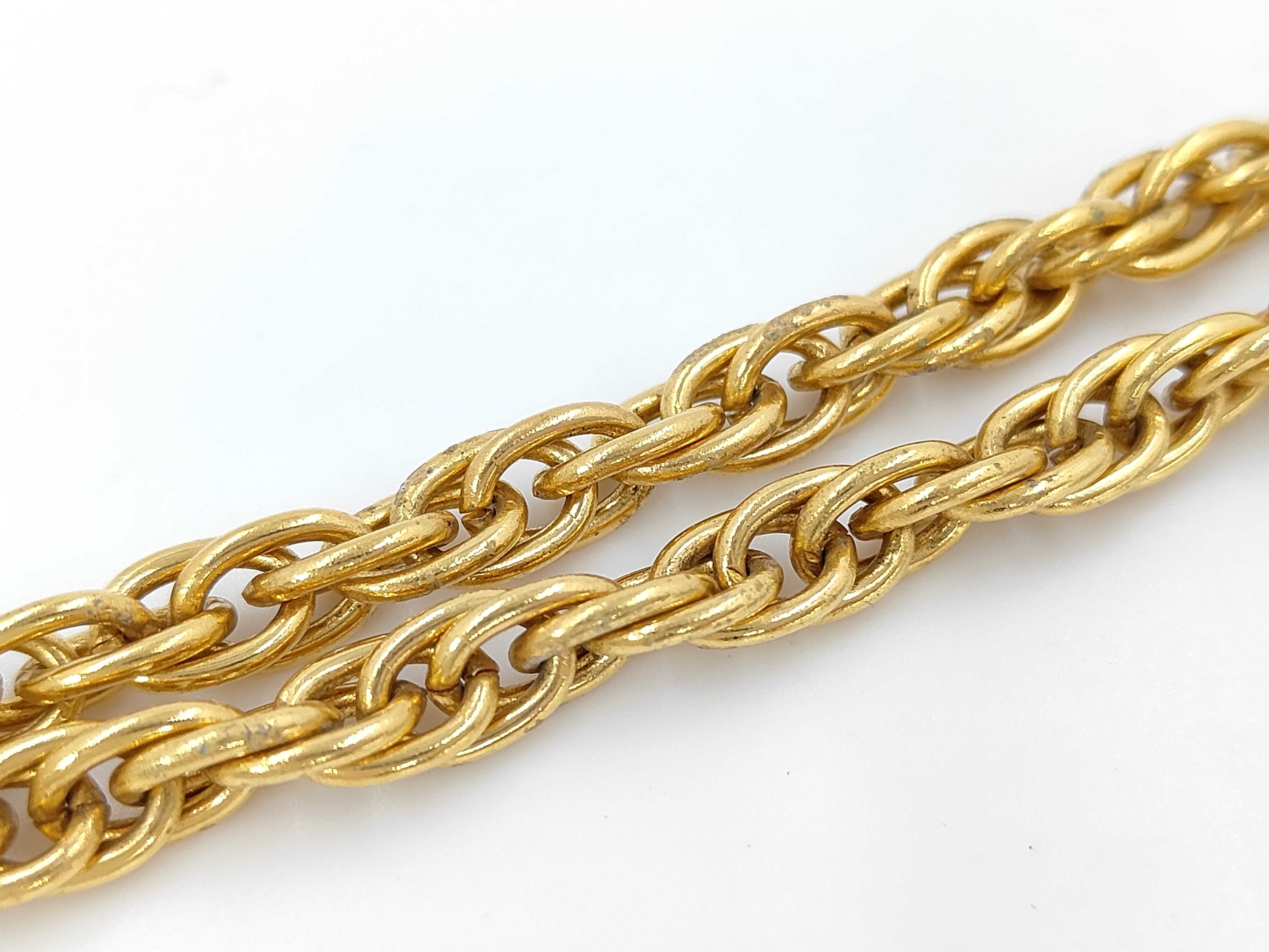 Coco Mark Gold Stone Necklace — view 2