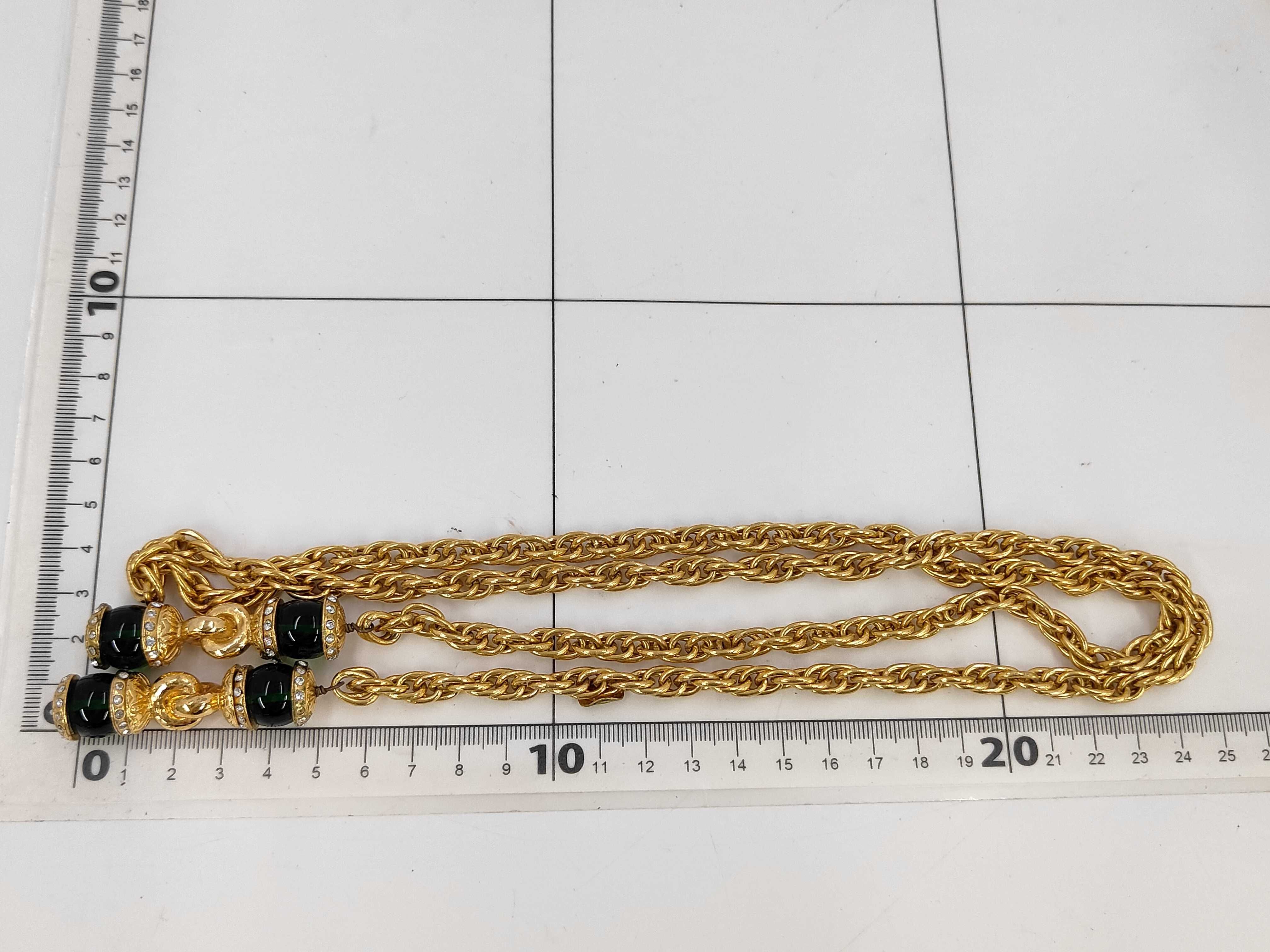 Coco Mark Gold Stone Necklace — view 5