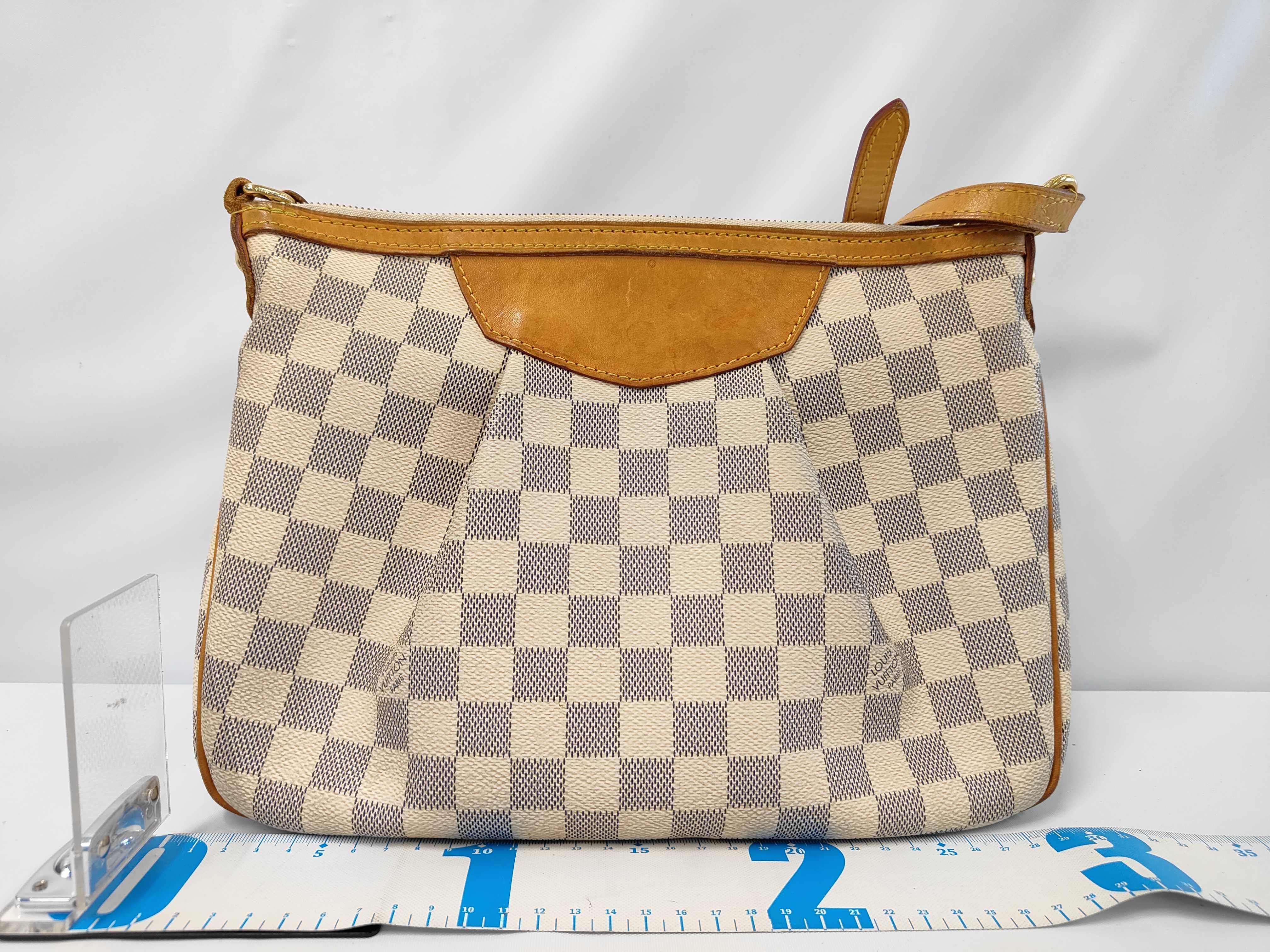Syracuse Damier Azur Shoulder Bag — view 2