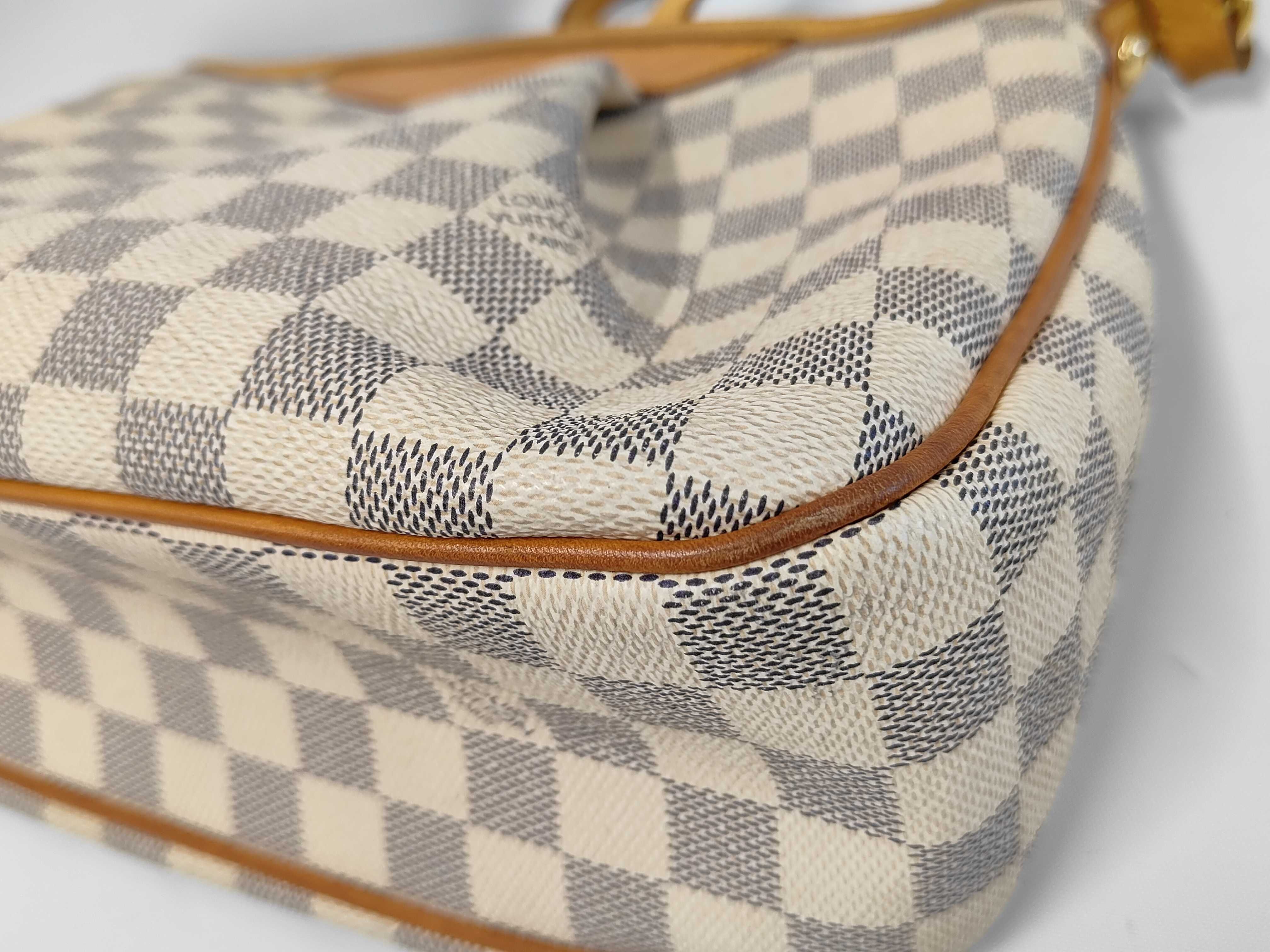 Syracuse Damier Azur Shoulder Bag — view 4