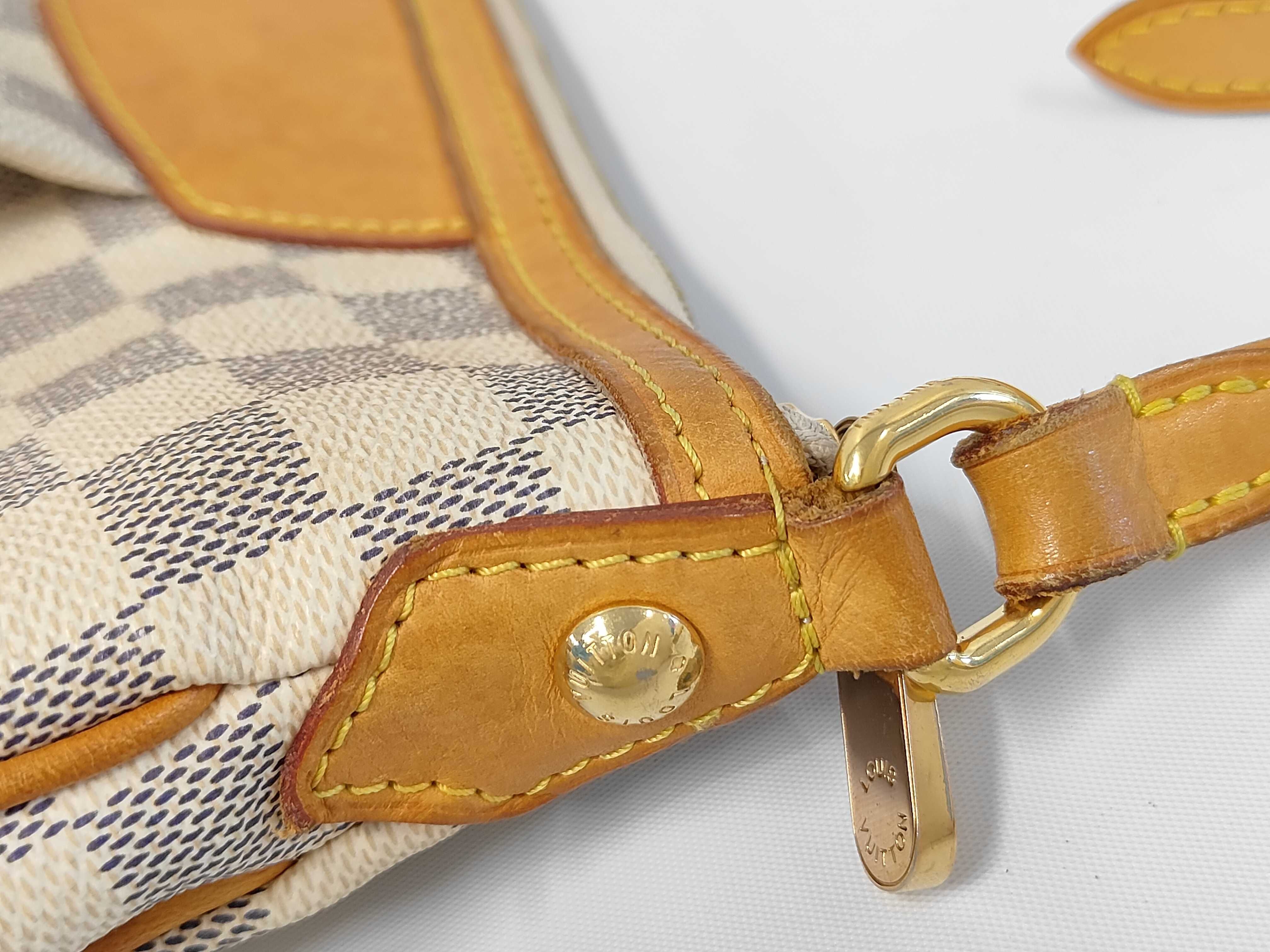 Syracuse Damier Azur Shoulder Bag — view 6