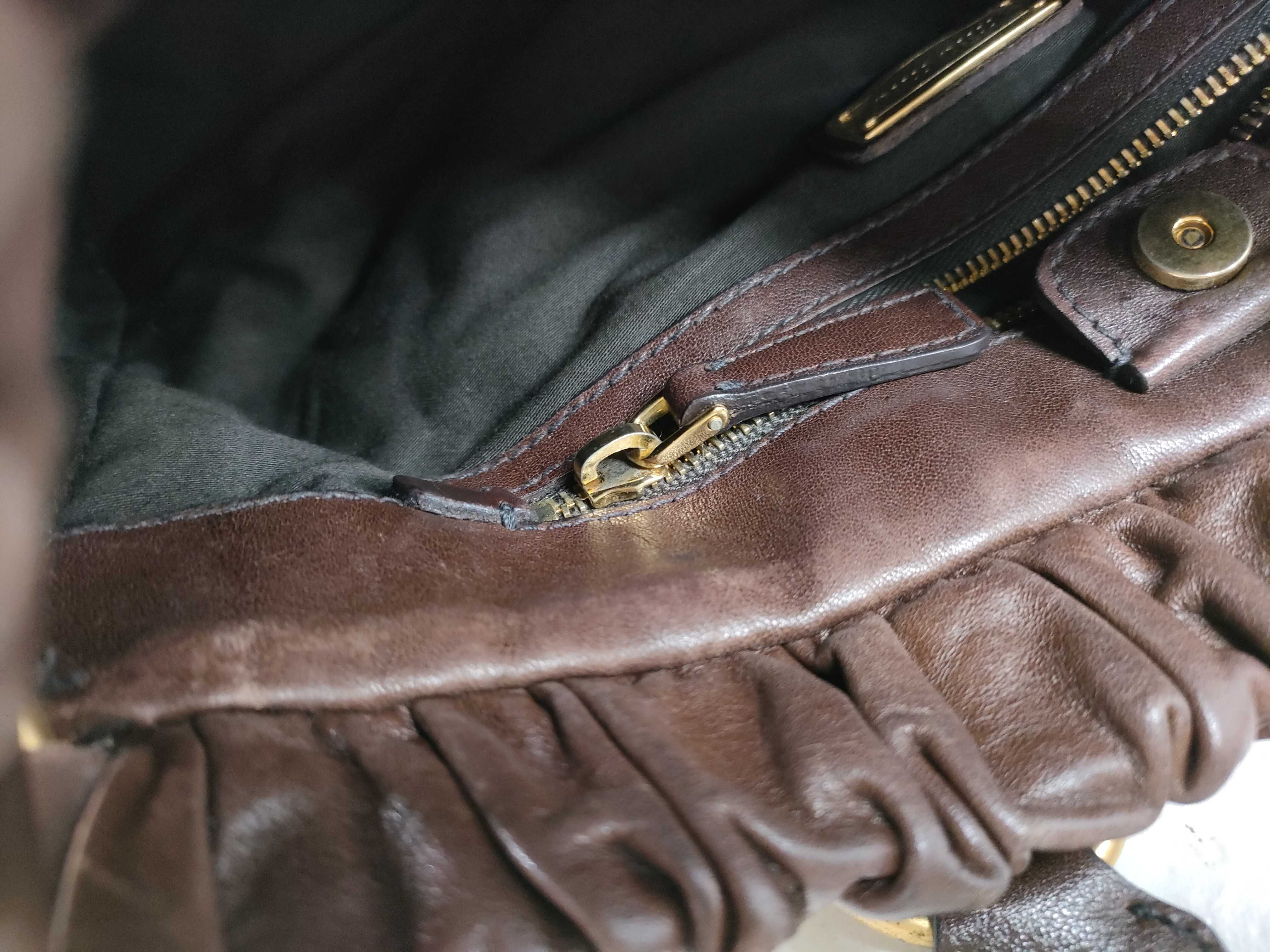 Vitello Luxe Gathered 2-Way Handbag — view 12
