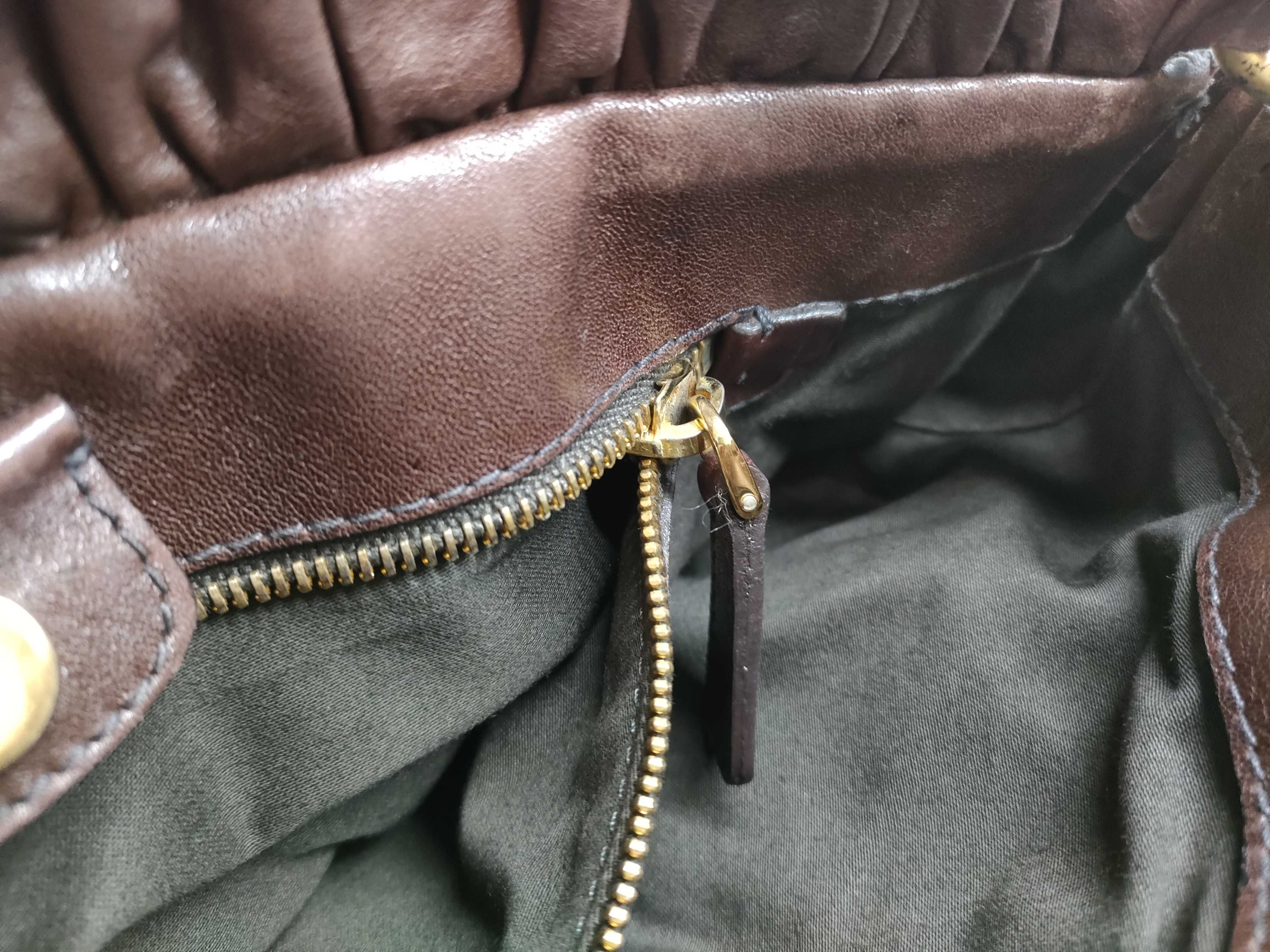 Vitello Luxe Gathered 2-Way Handbag — view 14