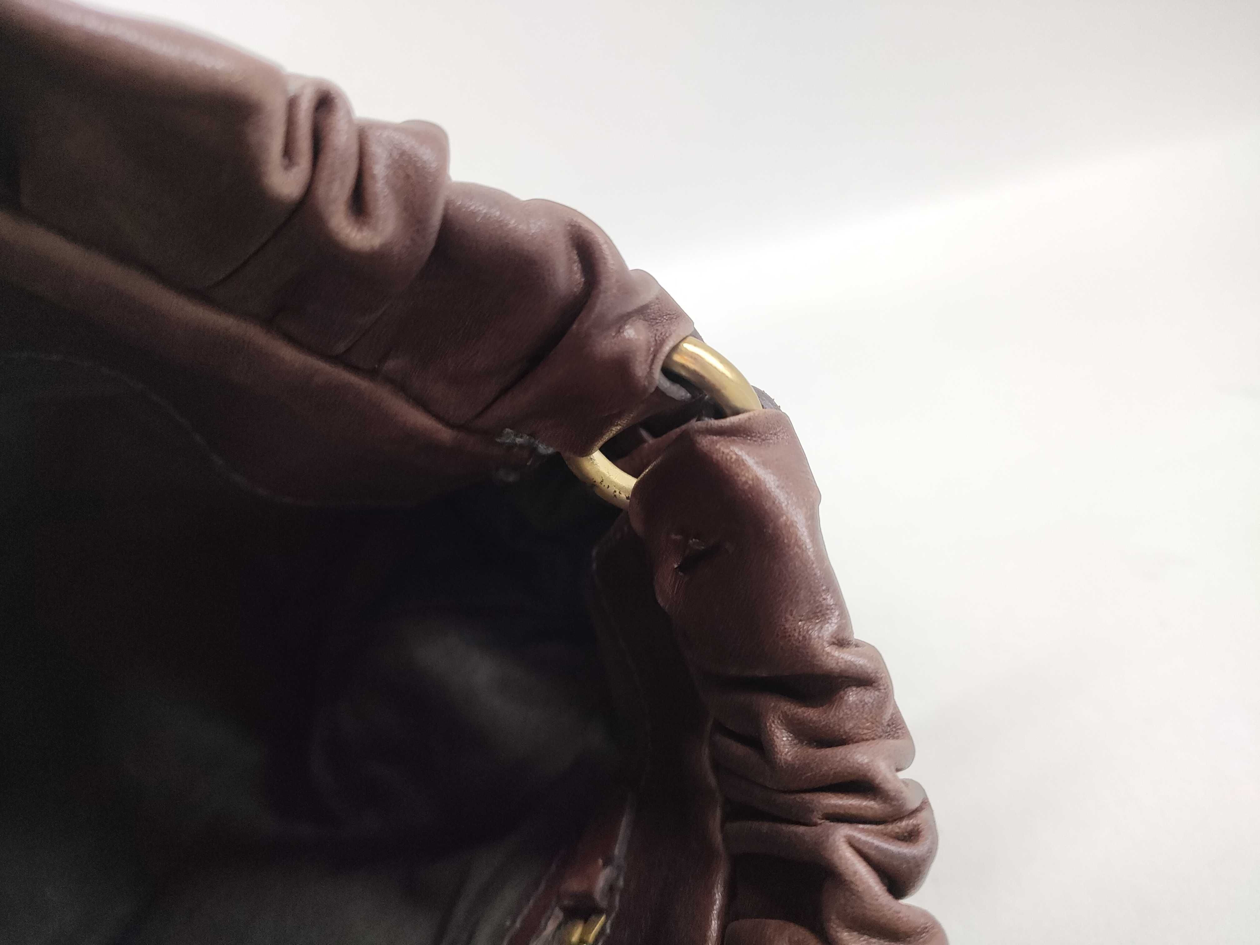 Vitello Luxe Gathered 2-Way Handbag — view 10