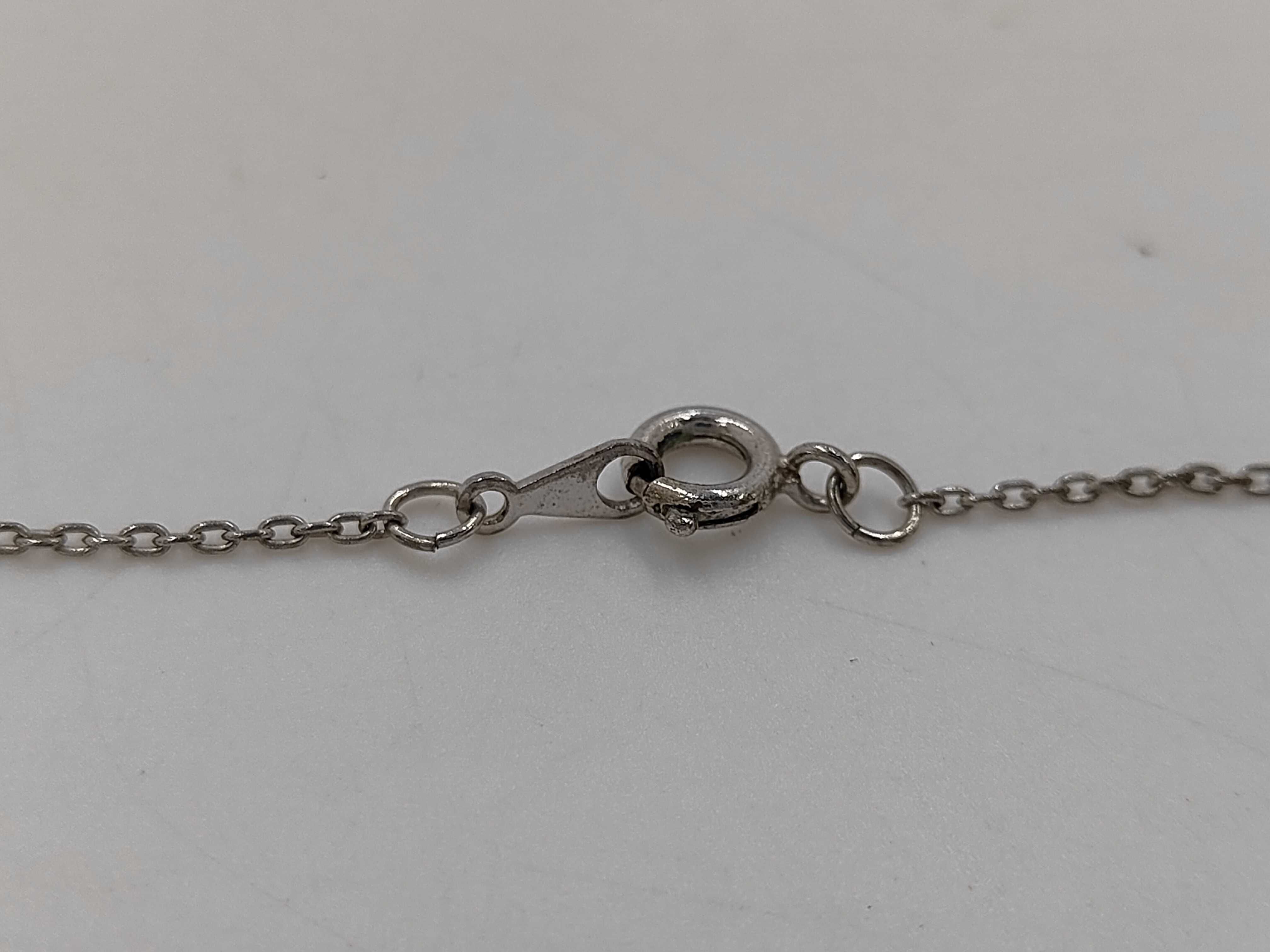 G logo rhinestone necklace — view 4