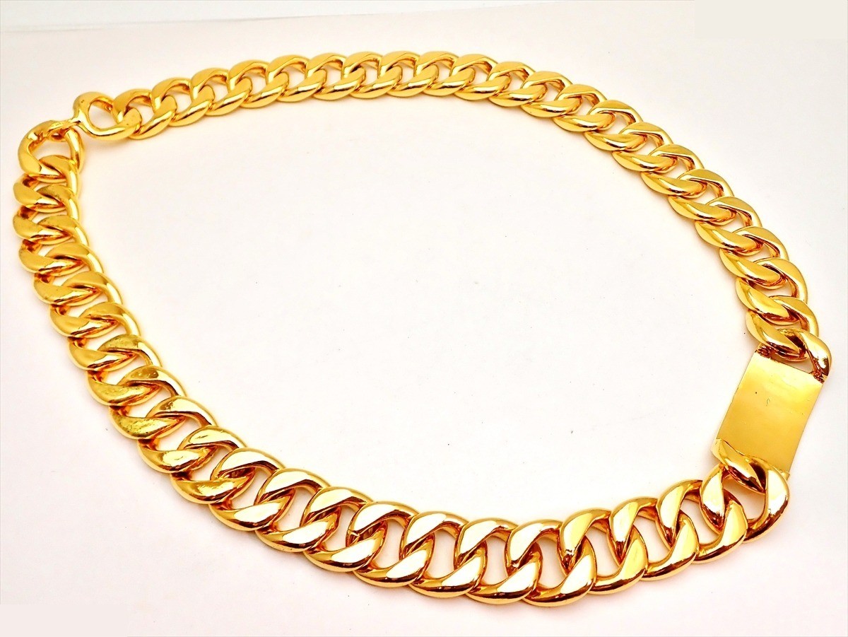 Engraved logo, large chain, with box, chain approximately 75cm long. — view 4