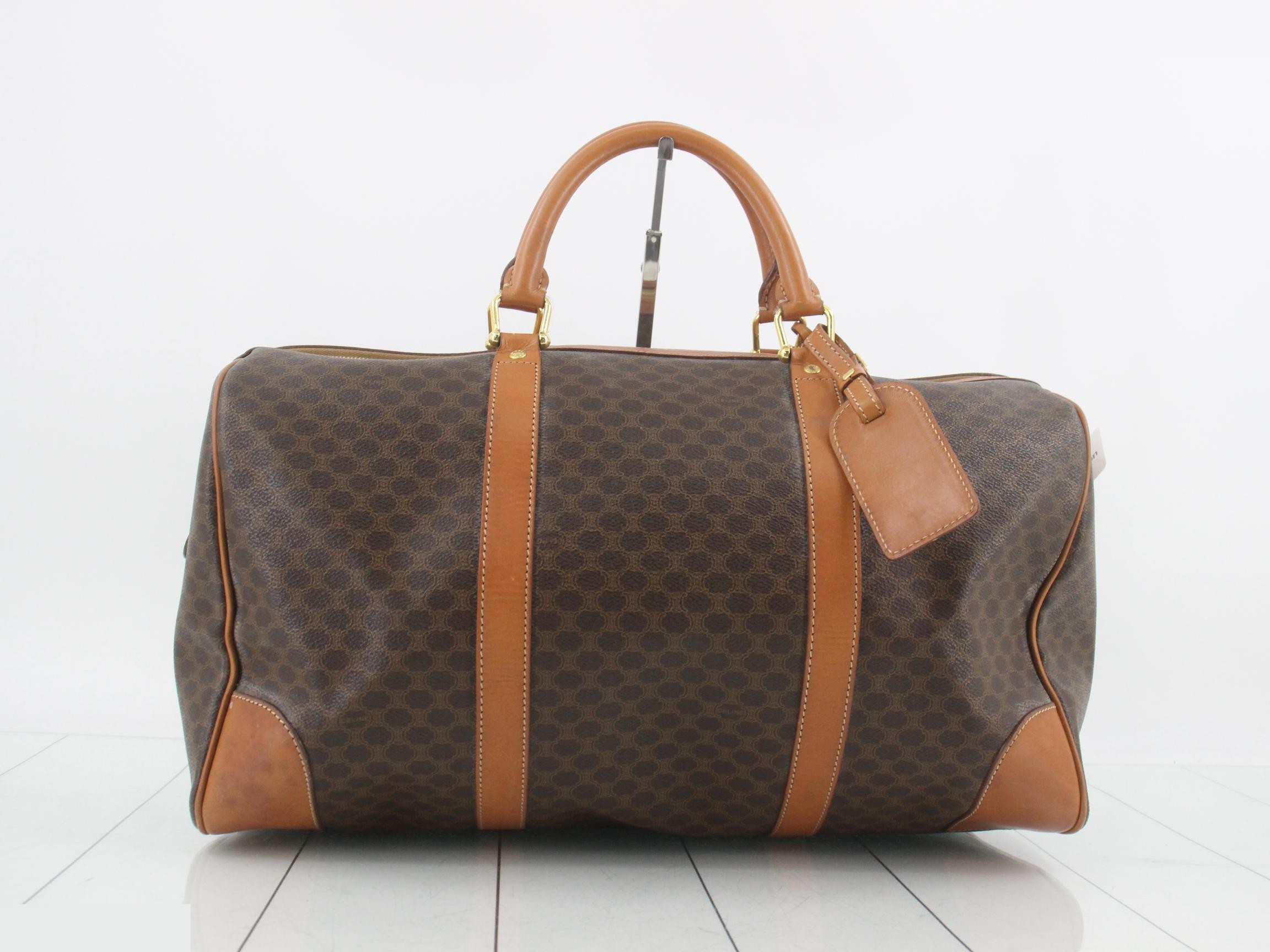 Macadam Boston Bag Brown with Key and Name Tag — view 2
