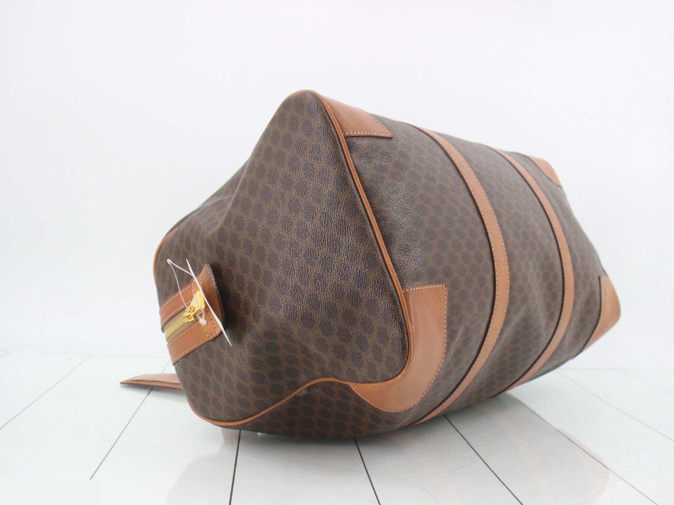 Macadam Boston Bag Brown with Key and Name Tag — view 5
